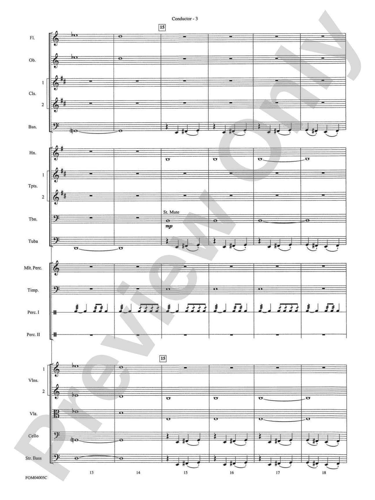 The Lord of the Rings: The Return of the King, Selections from: Full Orchestra Conductor Score & Parts