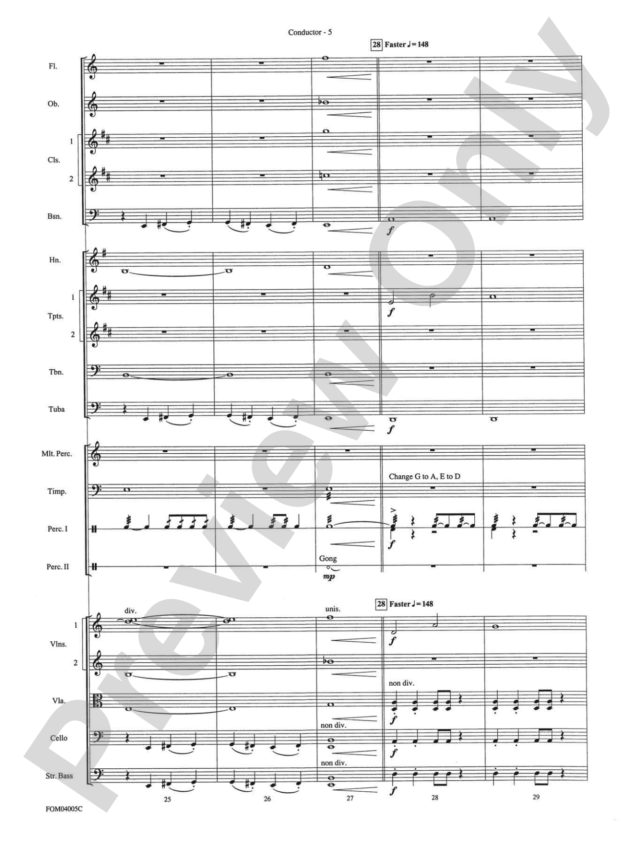 The Lord of the Rings: The Return of the King, Selections from: Full Orchestra Conductor Score & Parts