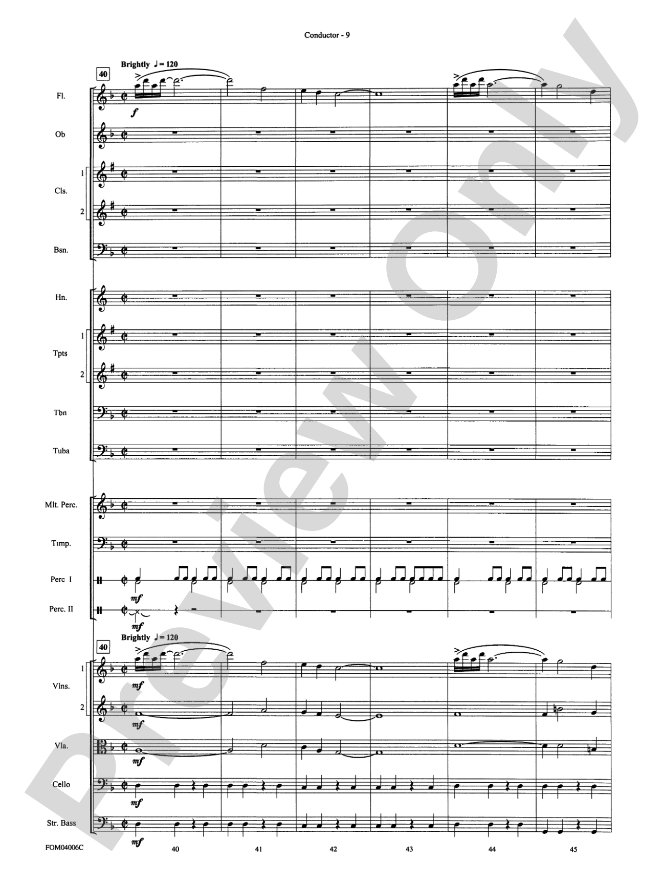 Go West! (Medley): Full Orchestra Conductor Score & Parts