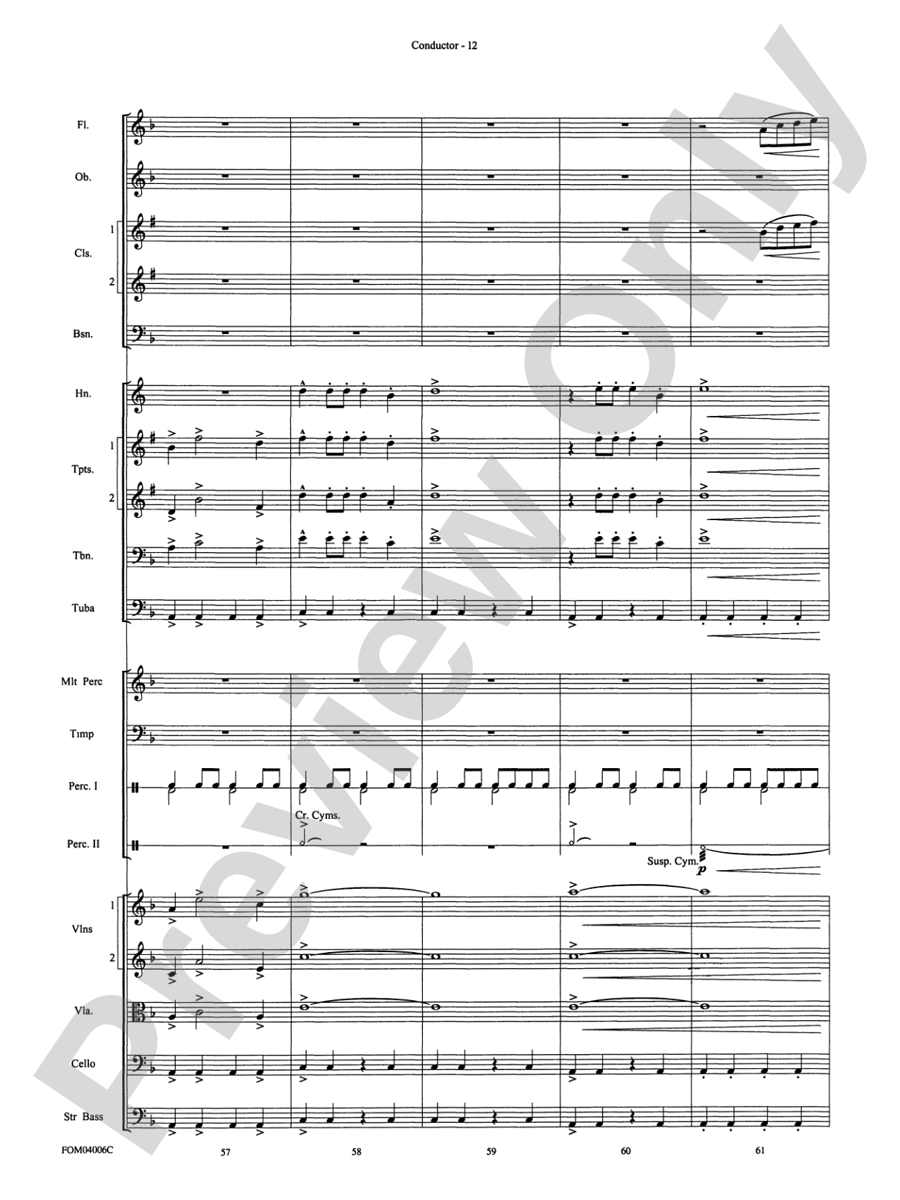 Go West! (Medley): Full Orchestra Conductor Score & Parts