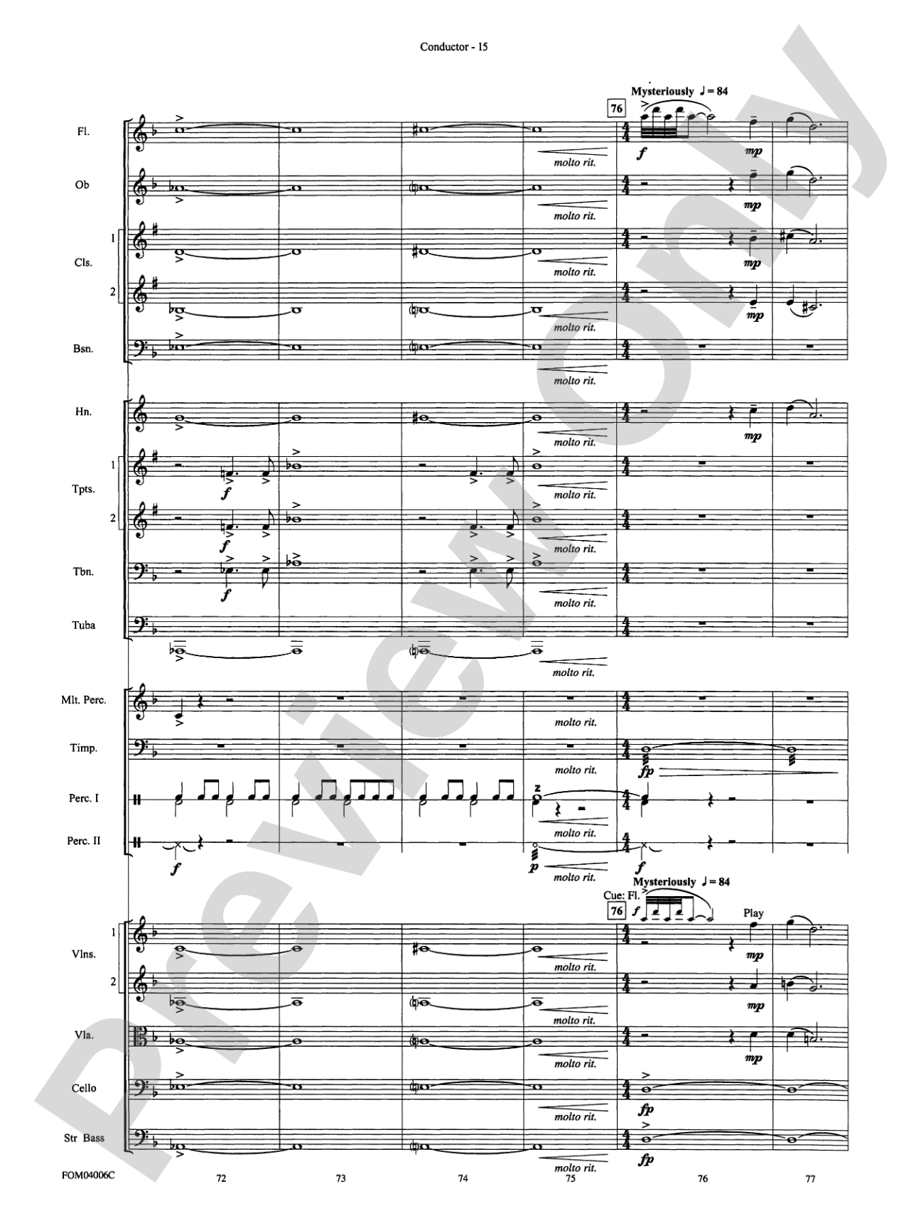 Go West! (Medley): Full Orchestra Conductor Score & Parts