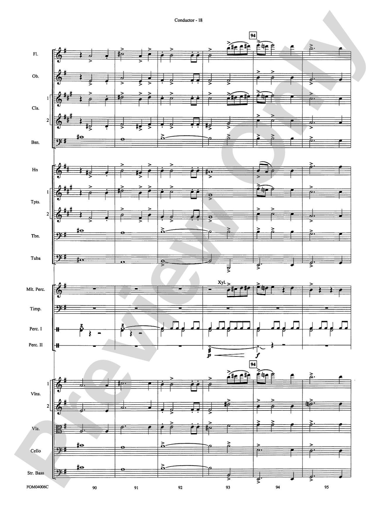 Go West! (Medley): Full Orchestra Conductor Score & Parts