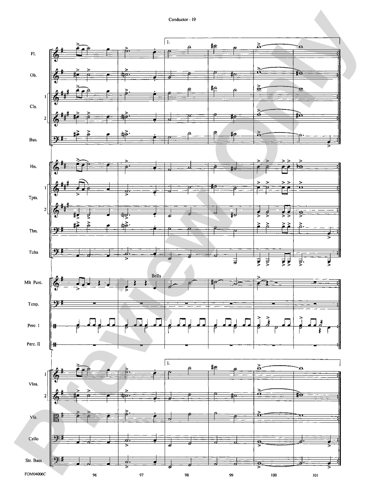 Go West! (Medley): Full Orchestra Conductor Score & Parts