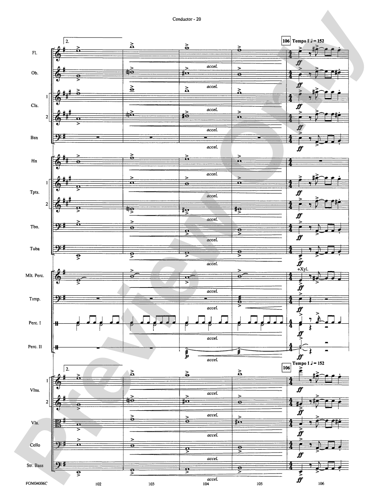 Go West! (Medley): Full Orchestra Conductor Score & Parts