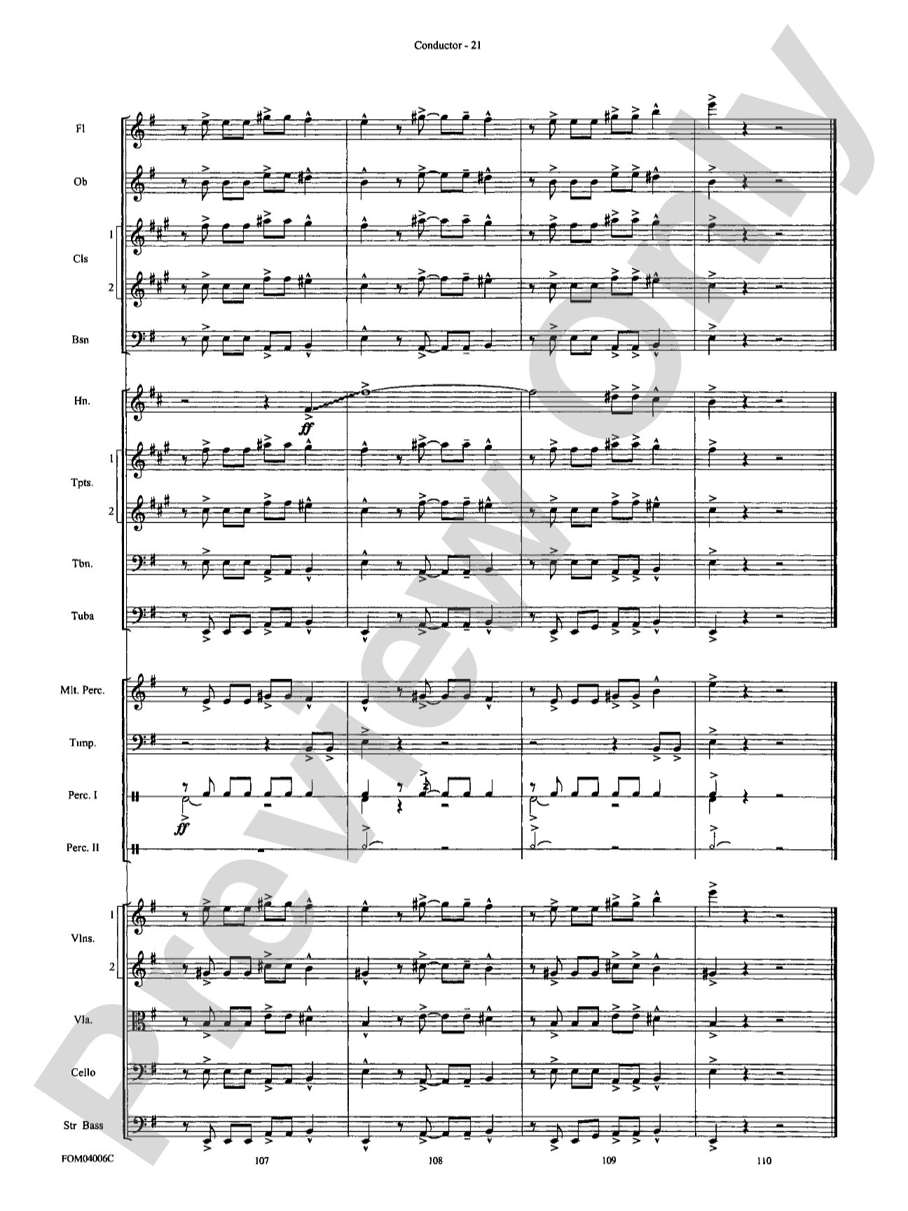 Go West! (Medley): Full Orchestra Conductor Score & Parts