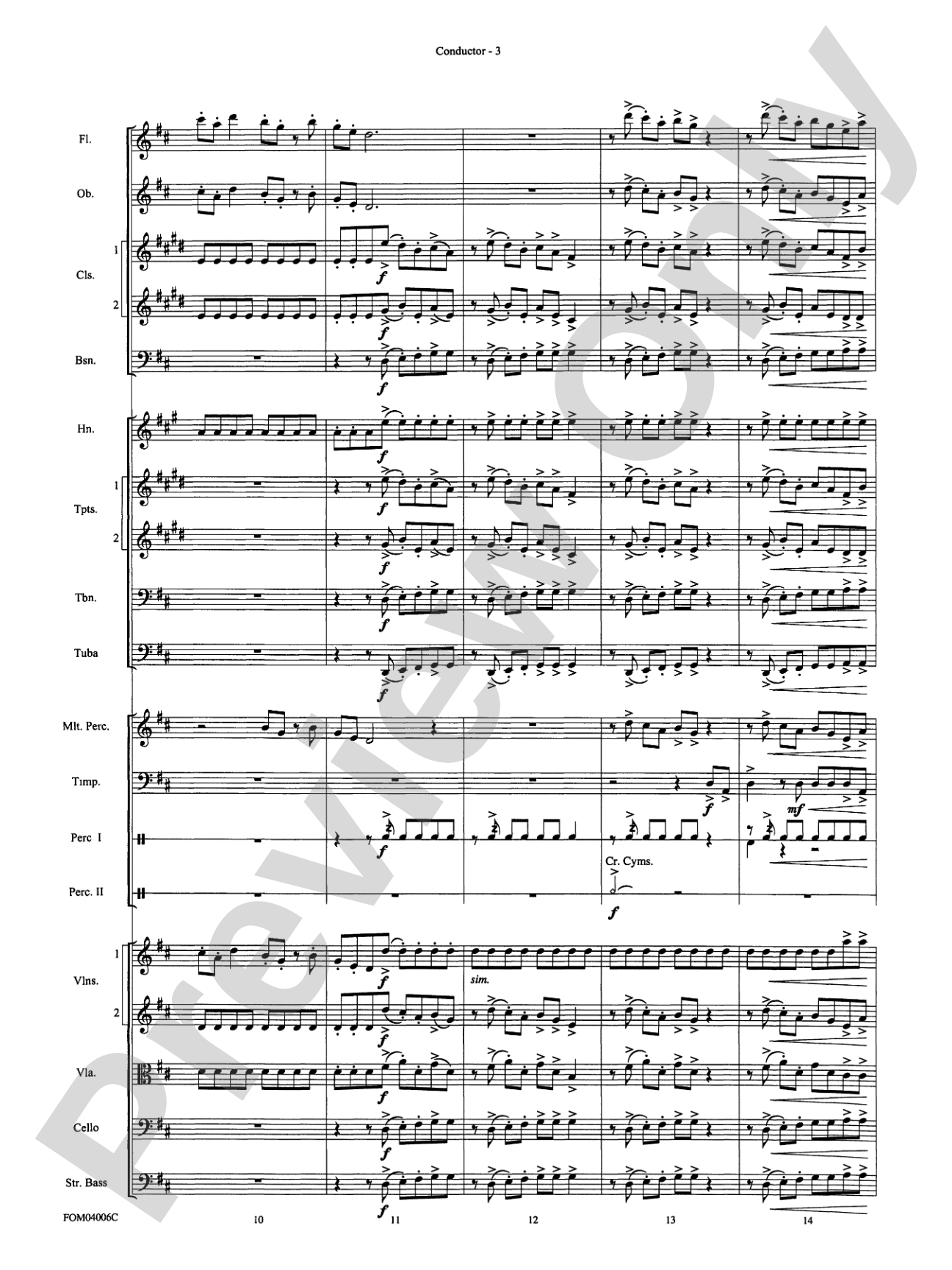 Go West! (Medley): Full Orchestra Conductor Score & Parts