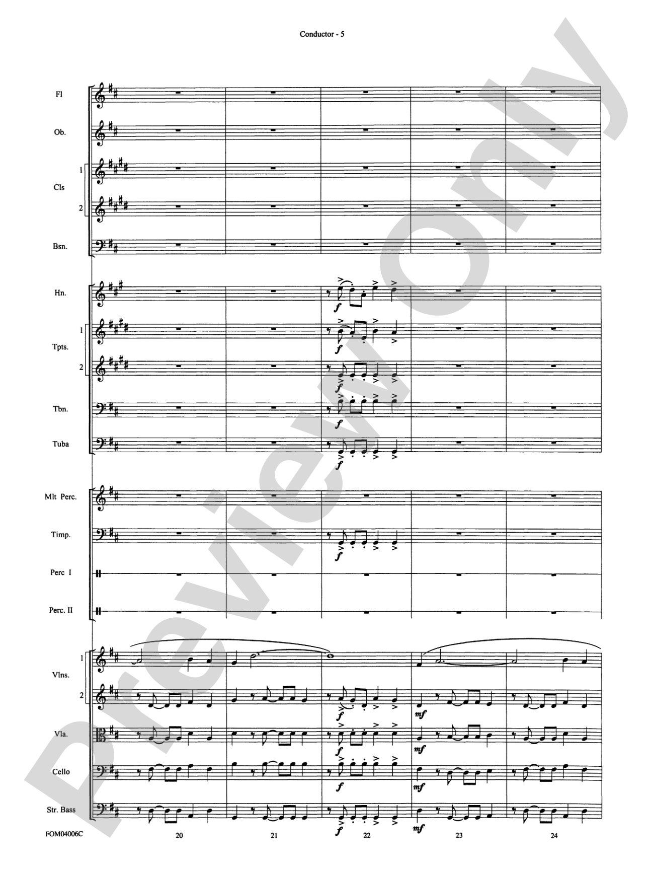 Go West! (Medley): Full Orchestra Conductor Score & Parts