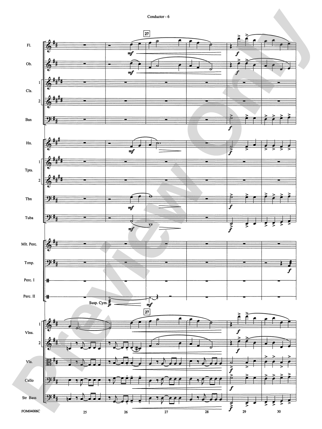 Go West! (Medley): Full Orchestra Conductor Score & Parts