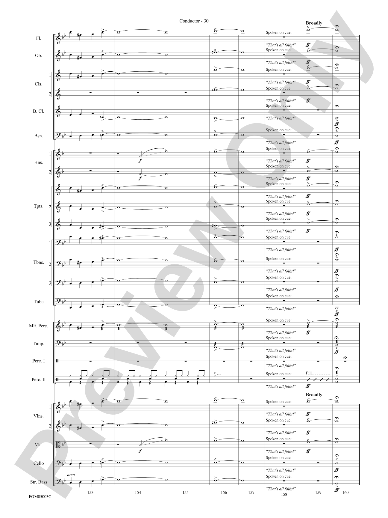 What's Up at the Symphony? (Bugs Bunny's Greatest Hits): Score