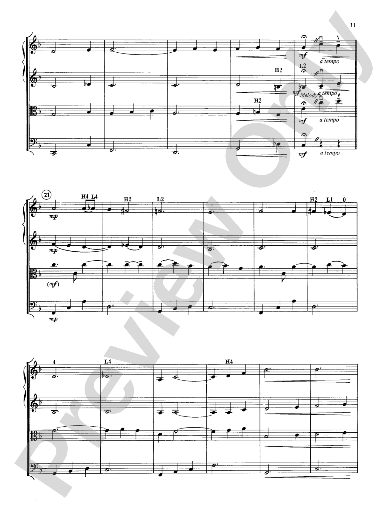 A Pop Christmas Collection: String Quartet Full Score & Parts