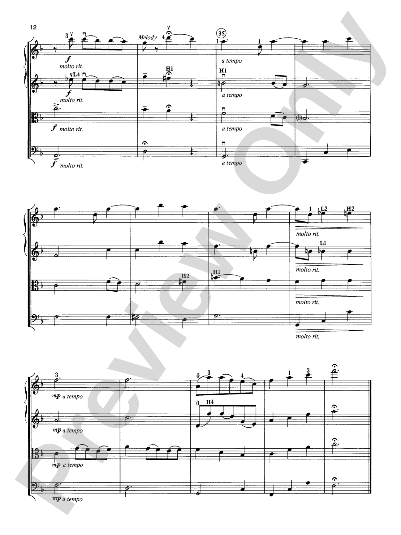 A Pop Christmas Collection: String Quartet Full Score & Parts