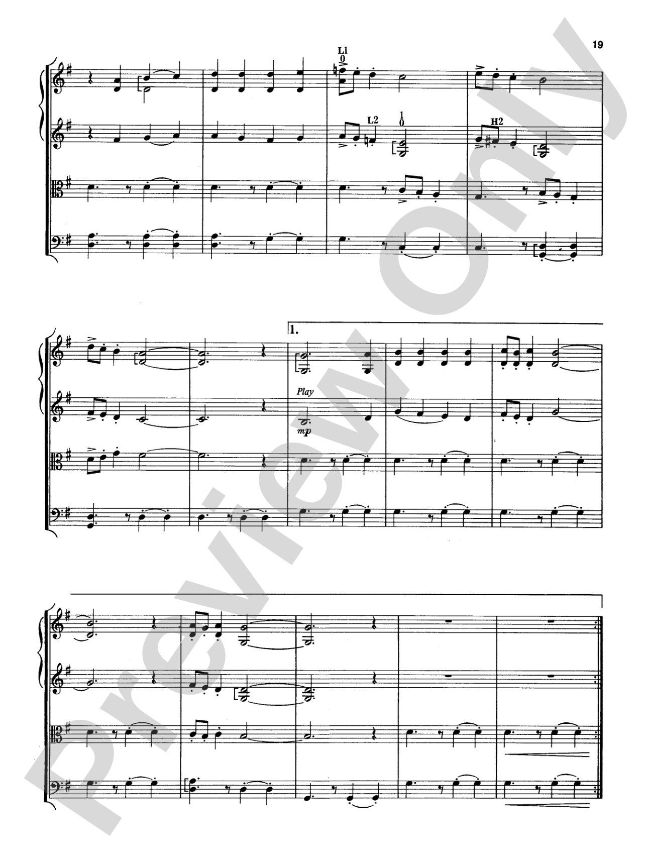 A Pop Christmas Collection: String Quartet Full Score & Parts