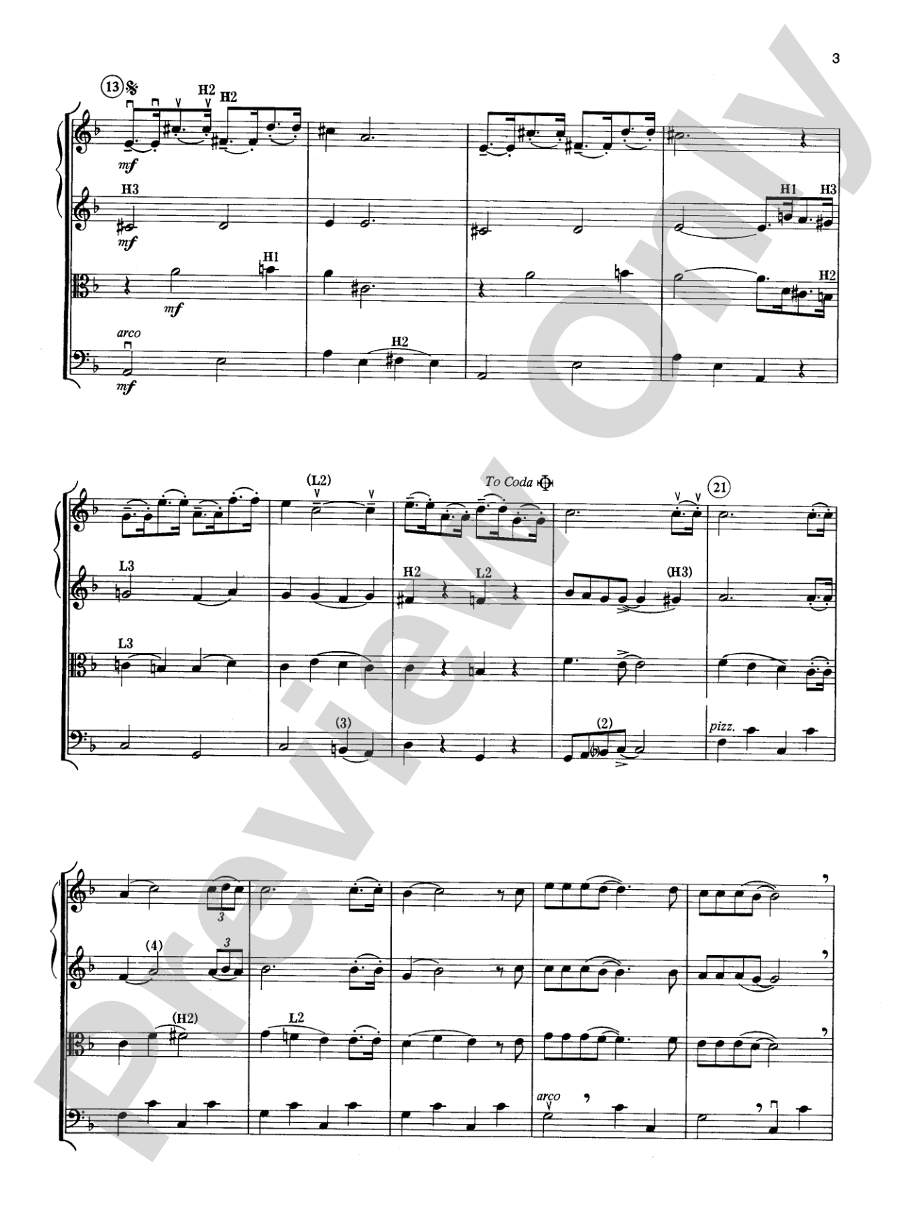 A Pop Christmas Collection: String Quartet Full Score & Parts