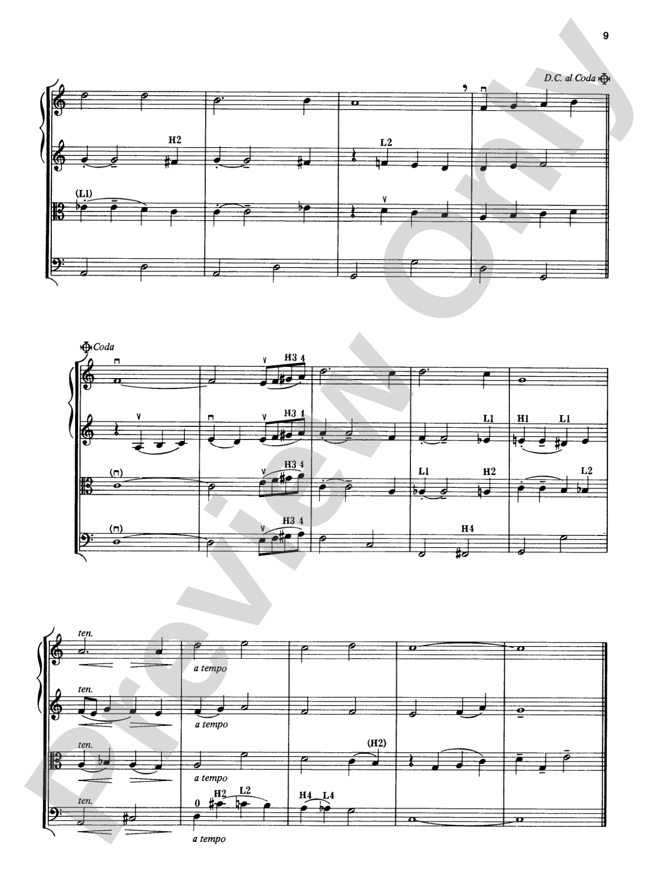 A Pop Christmas Collection: String Quartet Full Score & Parts