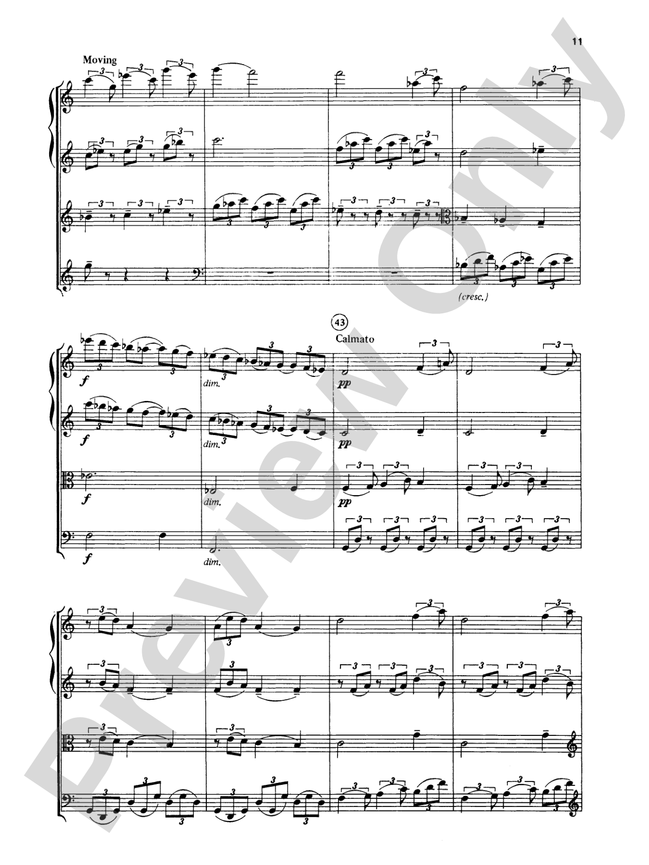 Great Classical Themes: String Quartet Full Score & Parts