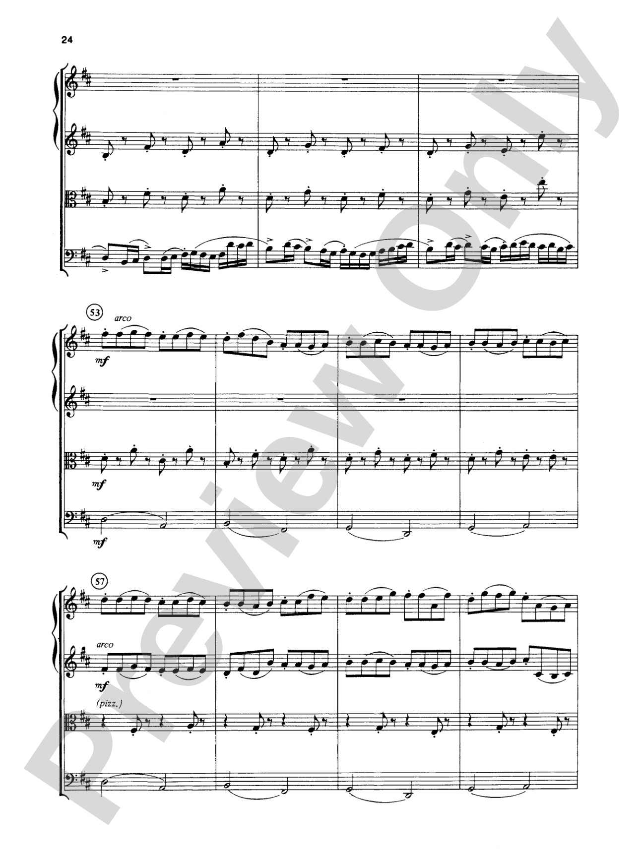 Great Classical Themes: String Quartet Full Score & Parts