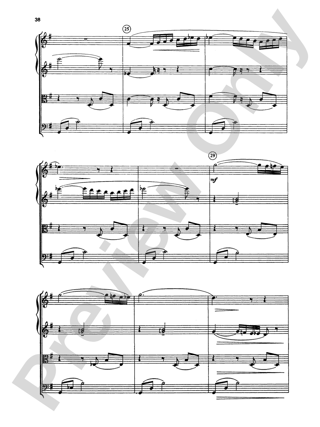 Great Classical Themes: String Quartet Full Score & Parts