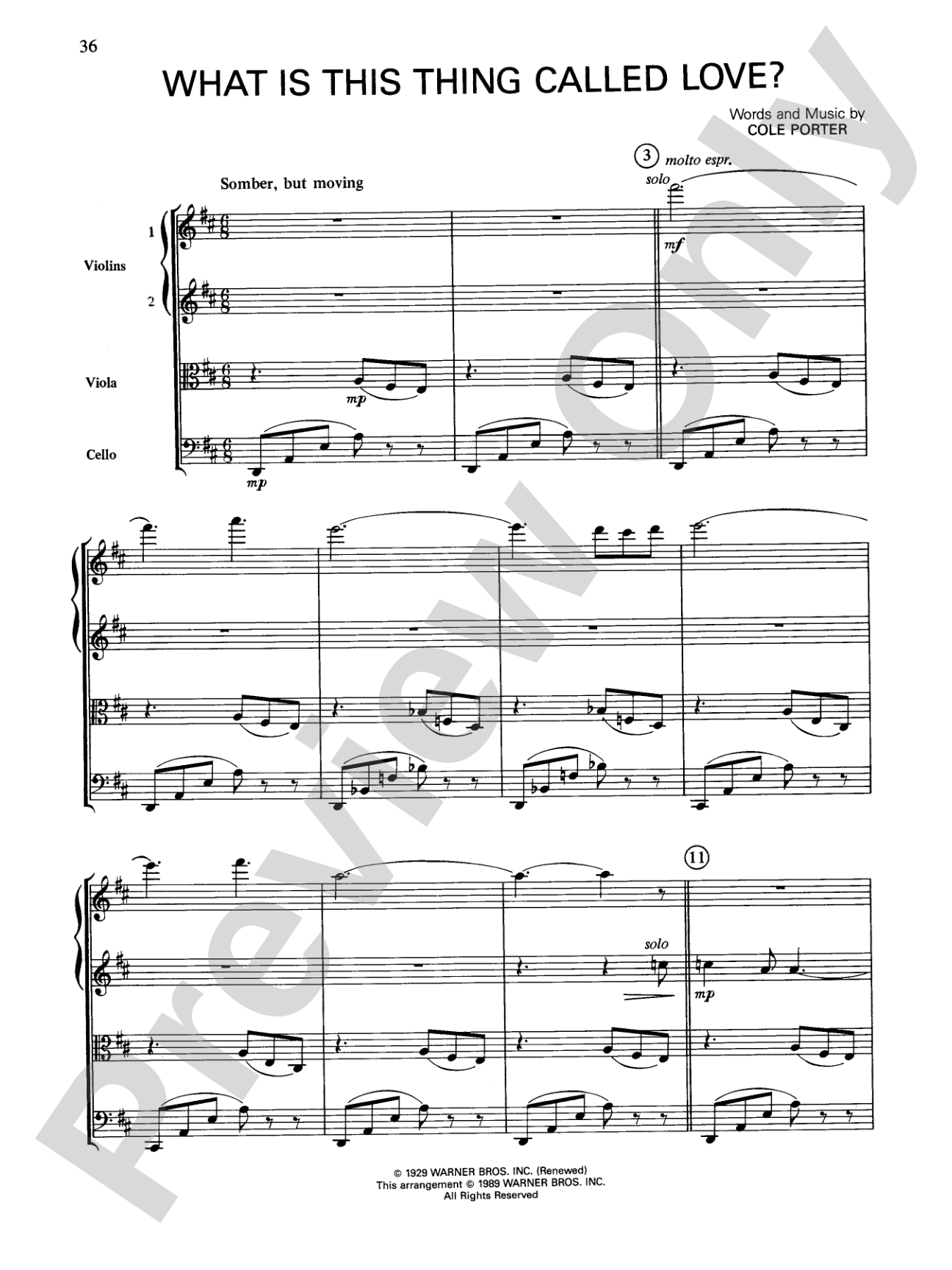 Cole Porter (Classic String Quartets): String Quartet