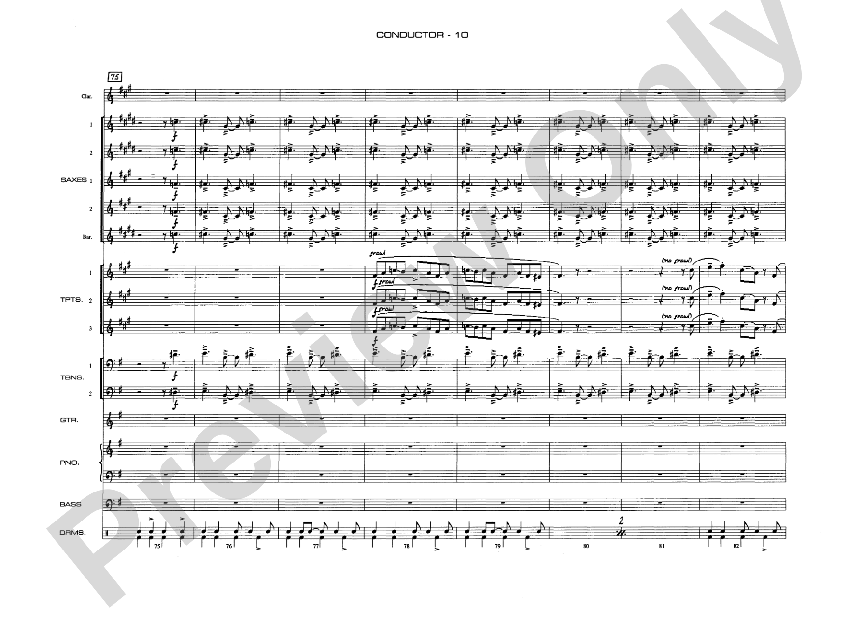 A Salute to Benny Goodman: Jazz Ensemble Conductor Score & Parts