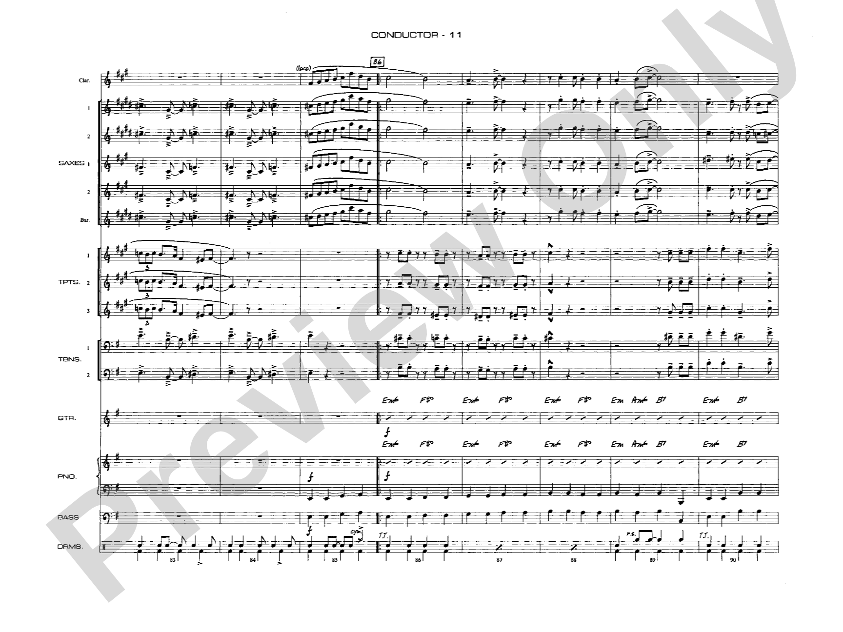 A Salute to Benny Goodman: Jazz Ensemble Conductor Score & Parts