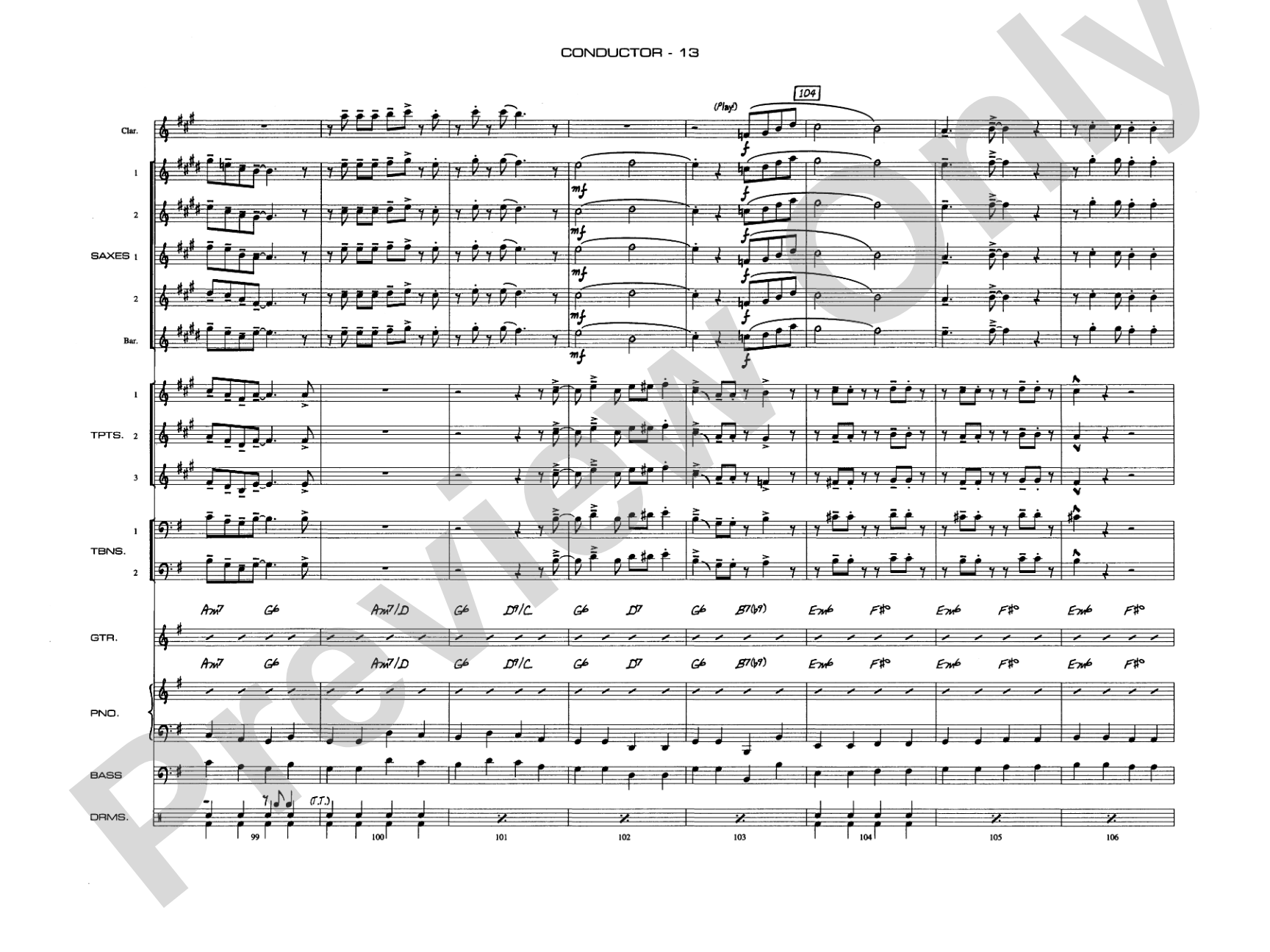 A Salute to Benny Goodman: Jazz Ensemble Conductor Score & Parts