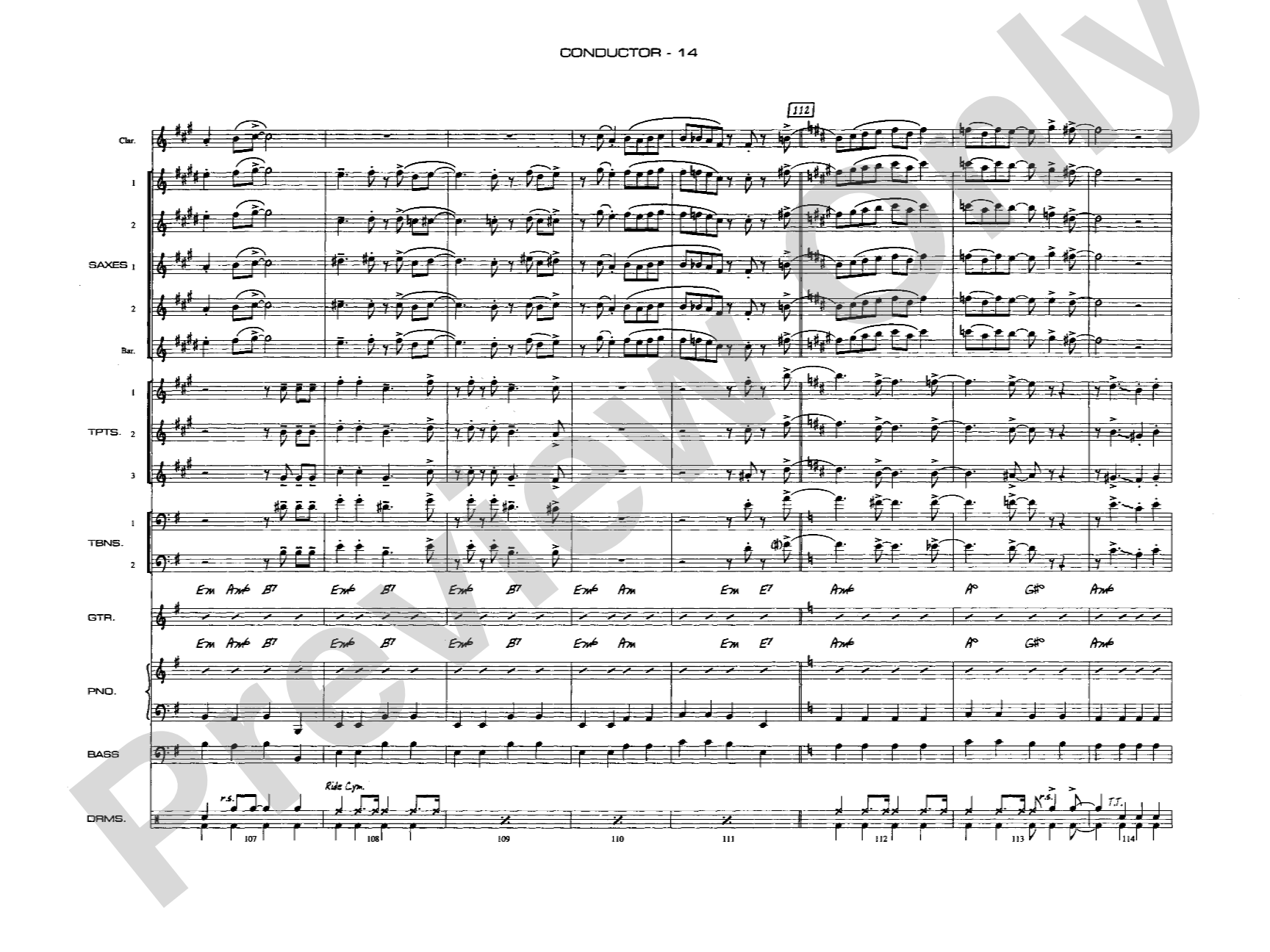 A Salute to Benny Goodman: Jazz Ensemble Conductor Score & Parts