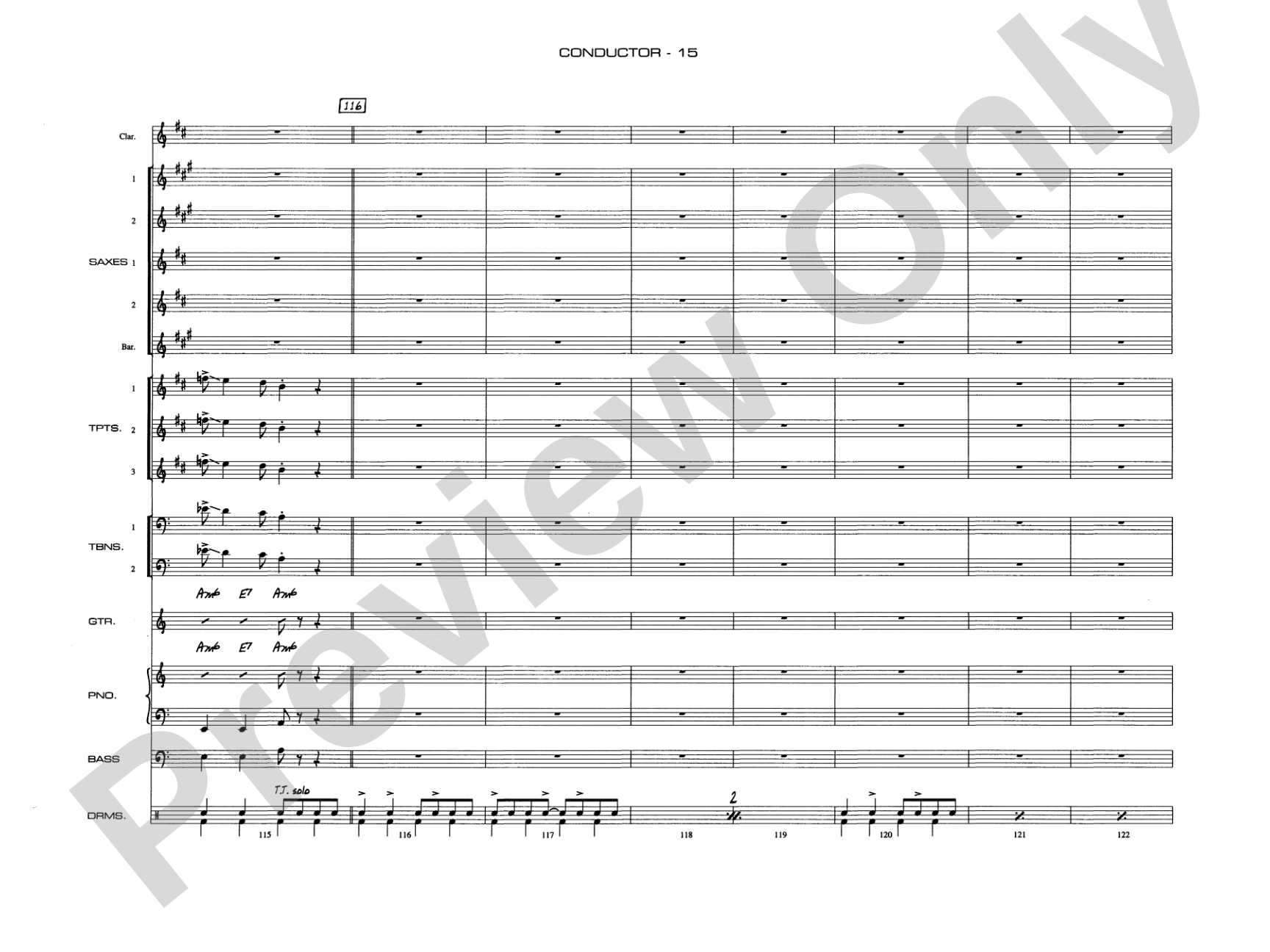 A Salute to Benny Goodman: Jazz Ensemble Conductor Score & Parts