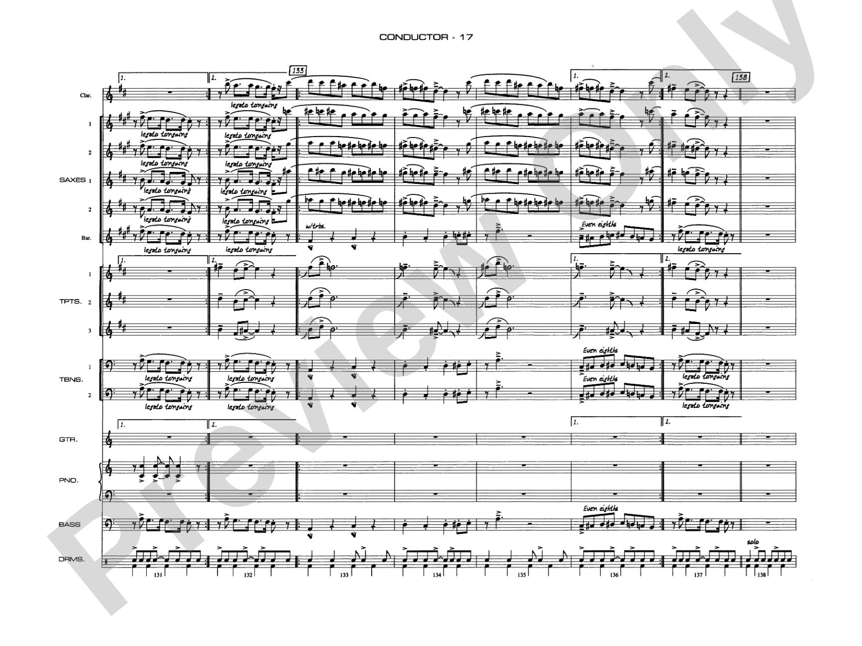 A Salute to Benny Goodman: Jazz Ensemble Conductor Score & Parts