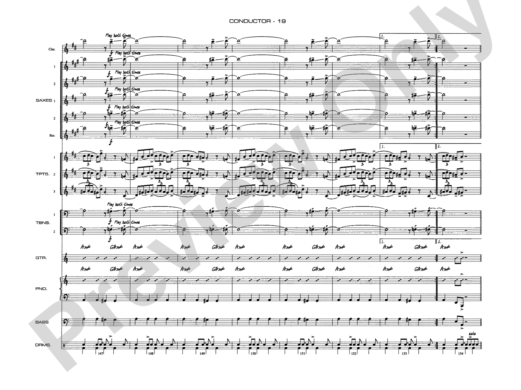 A Salute to Benny Goodman: Jazz Ensemble Conductor Score & Parts