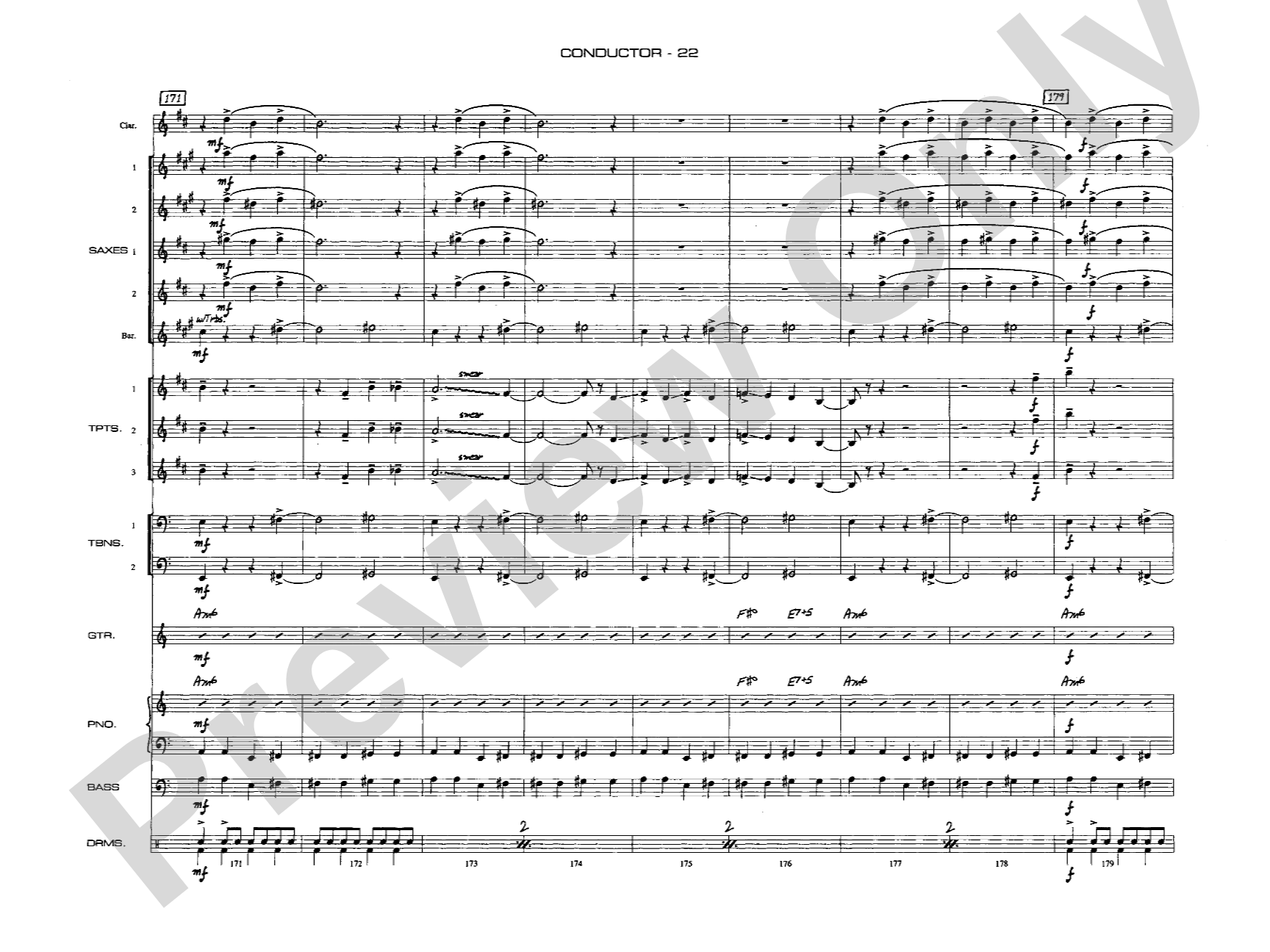 A Salute to Benny Goodman: Jazz Ensemble Conductor Score & Parts