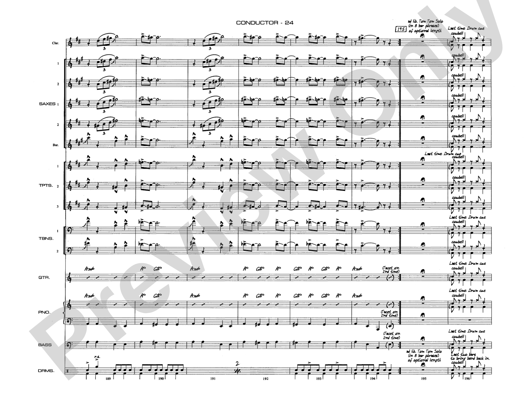 A Salute to Benny Goodman: Jazz Ensemble Conductor Score & Parts