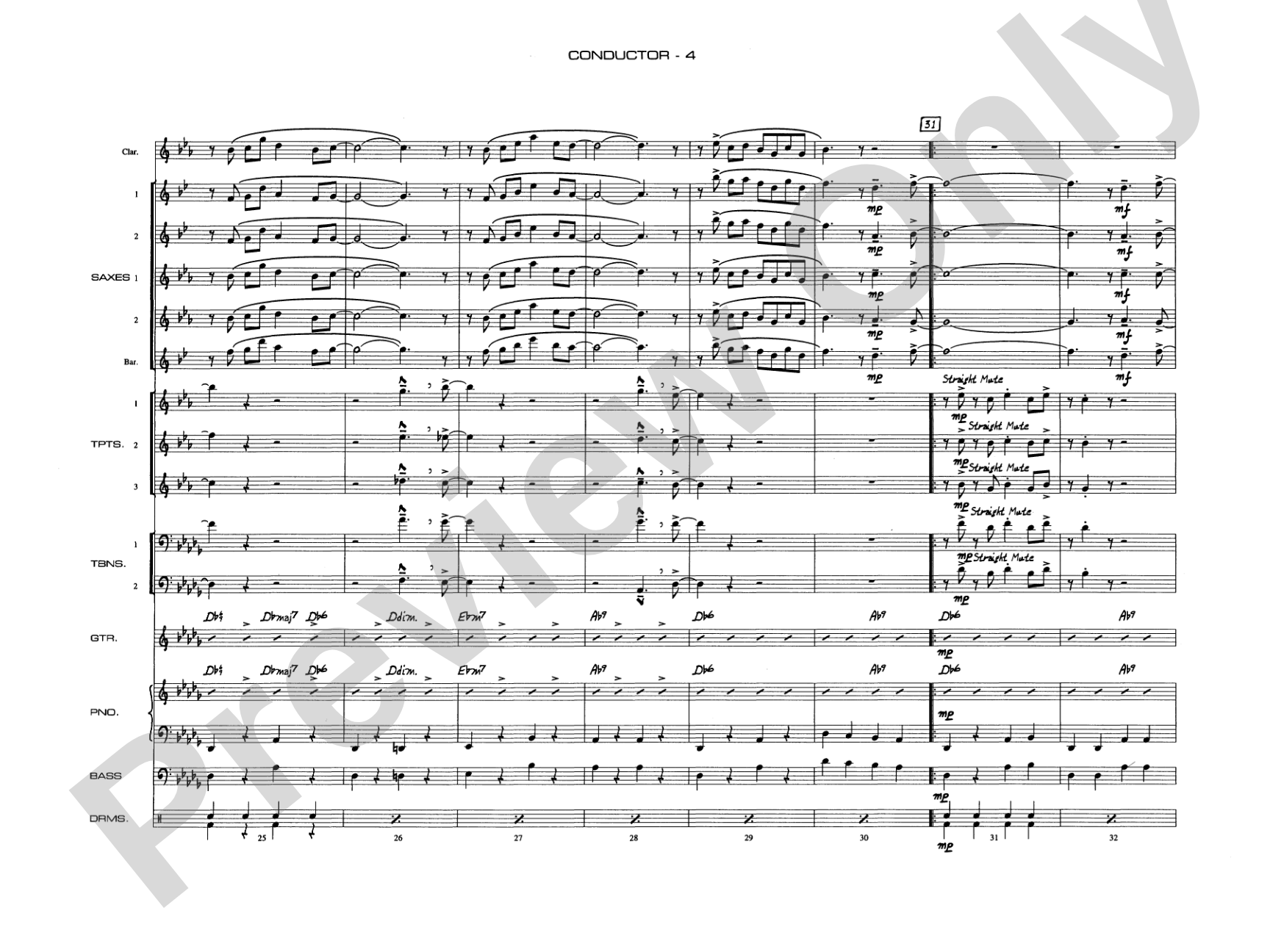 A Salute to Benny Goodman: Jazz Ensemble Conductor Score & Parts