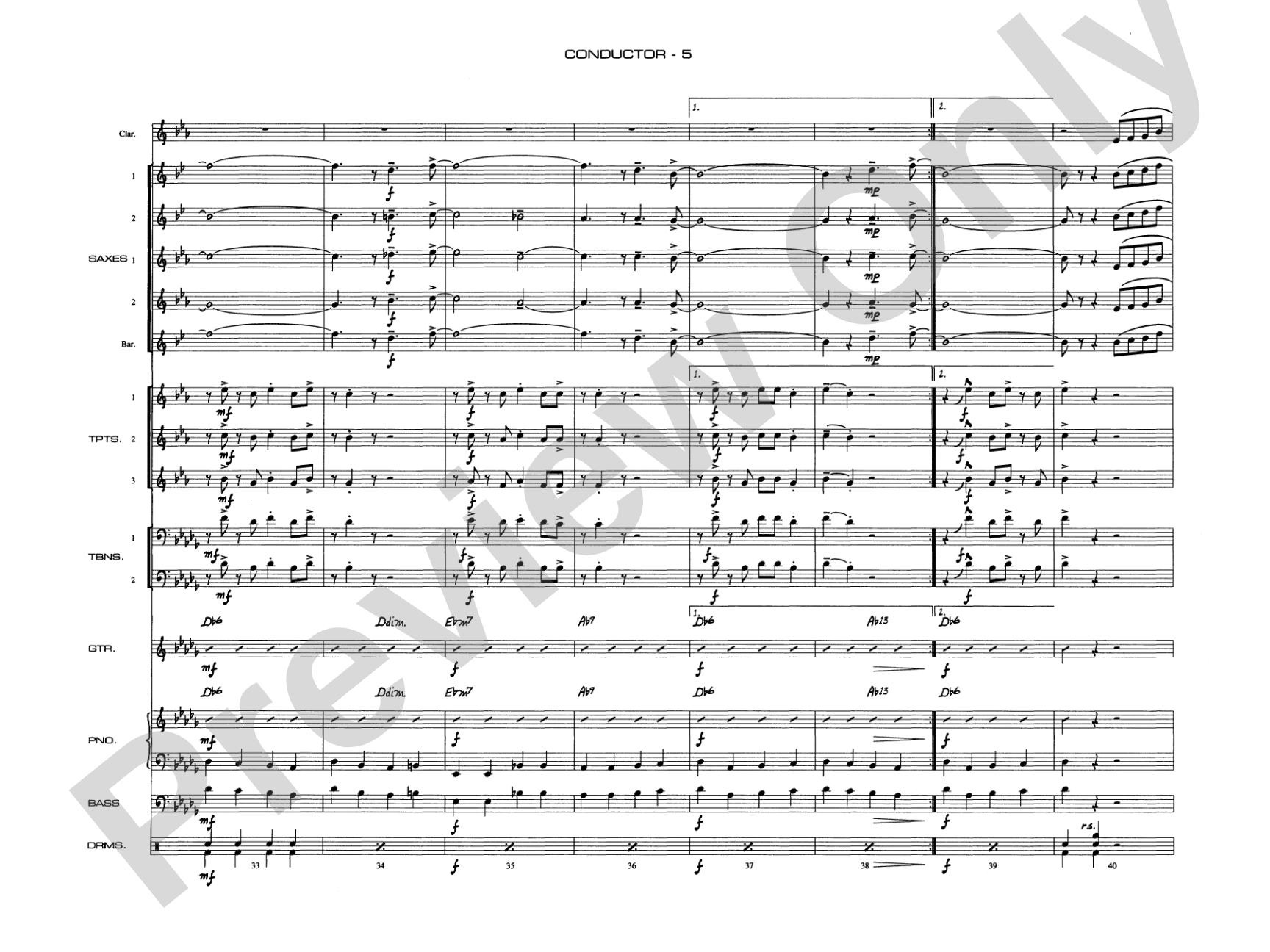 A Salute to Benny Goodman: Jazz Ensemble Conductor Score & Parts