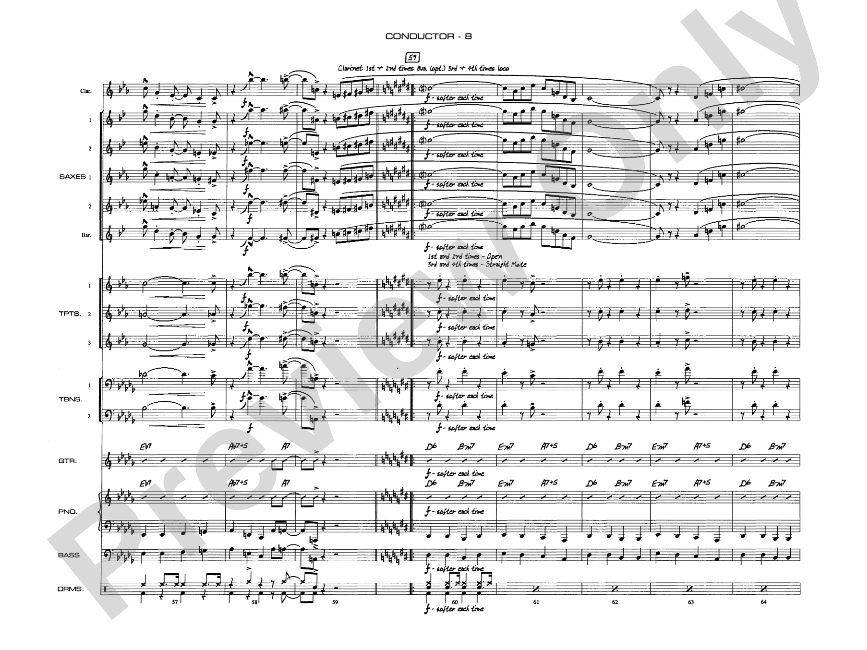 A Salute to Benny Goodman: Jazz Ensemble Conductor Score & Parts