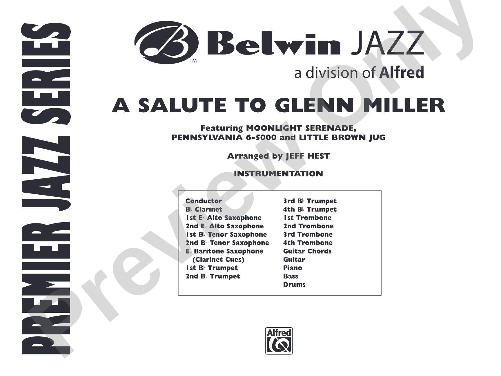 A Salute to Glenn Miller: Jazz Ensemble Conductor Score & Parts