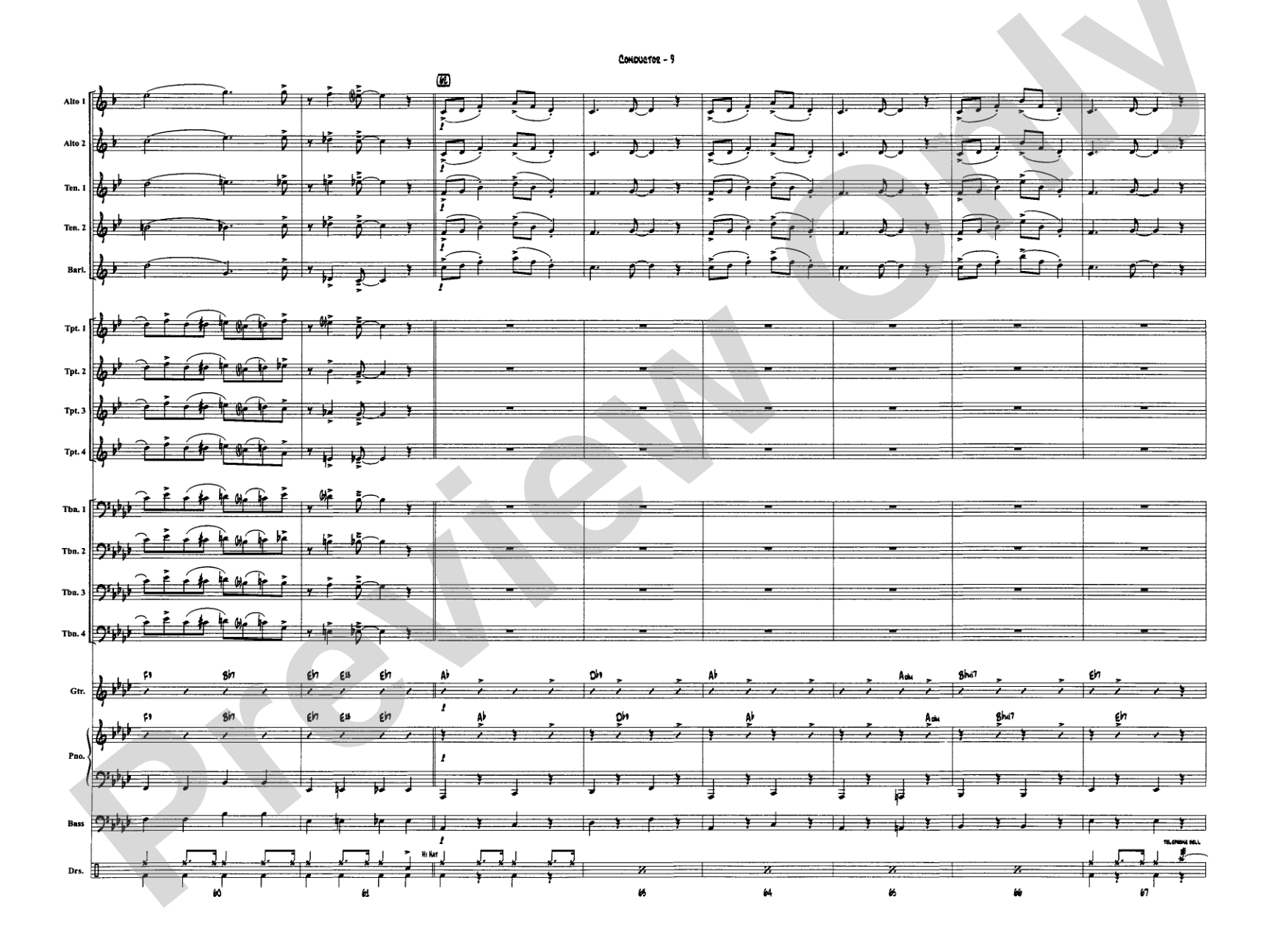 A Salute to Glenn Miller: Jazz Ensemble Conductor Score & Parts