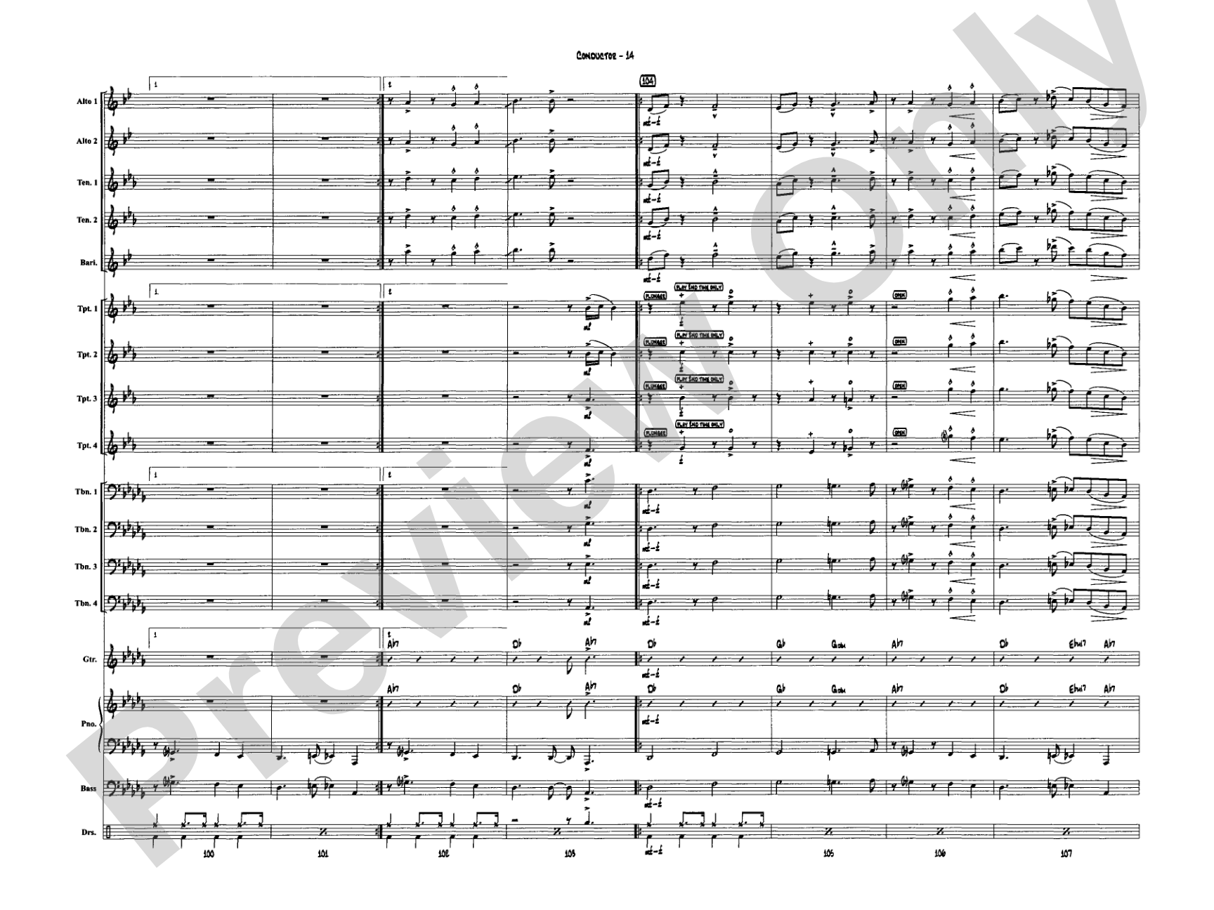 A Salute to Glenn Miller: Jazz Ensemble Conductor Score & Parts