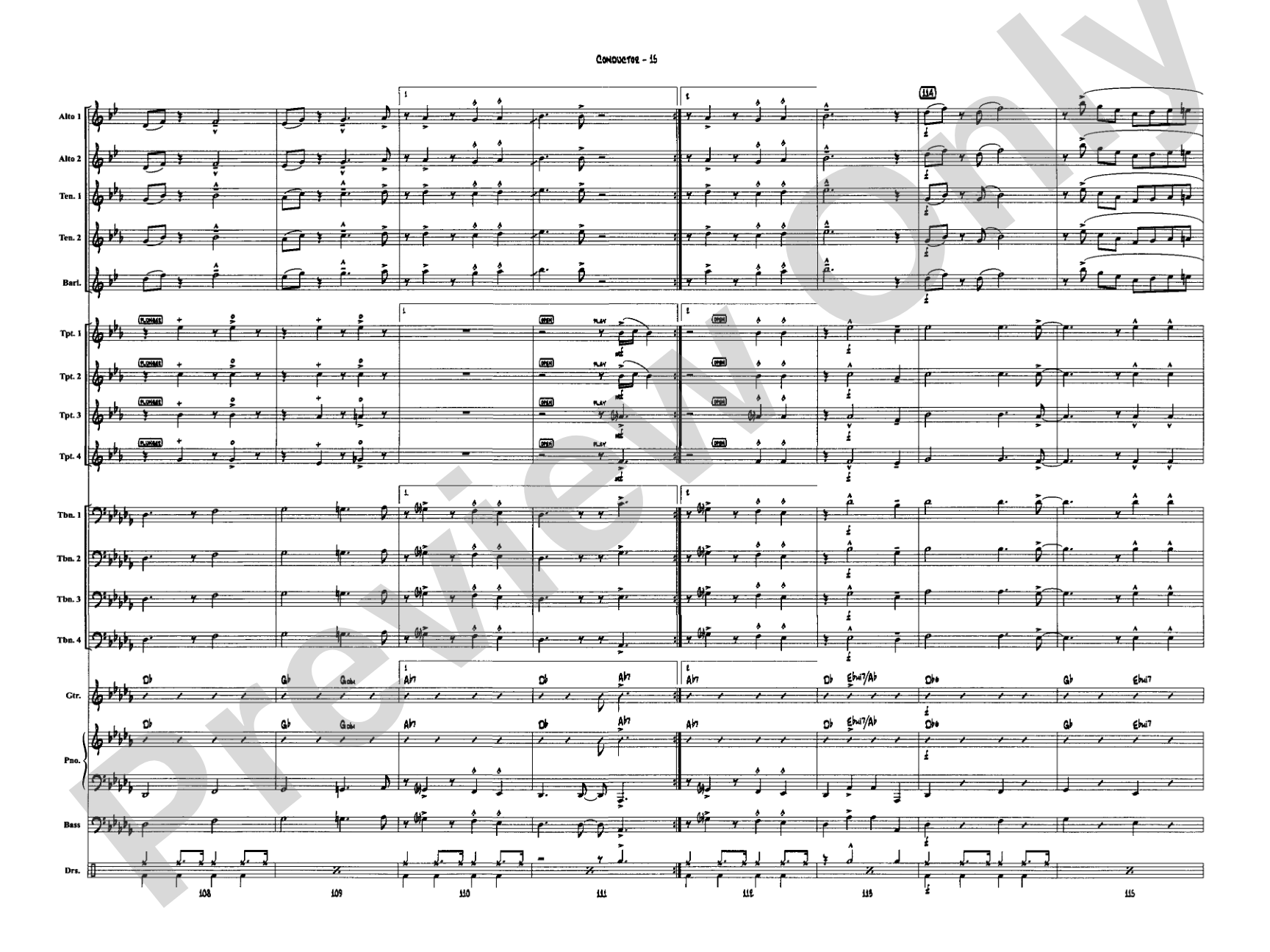 A Salute to Glenn Miller: Jazz Ensemble Conductor Score & Parts