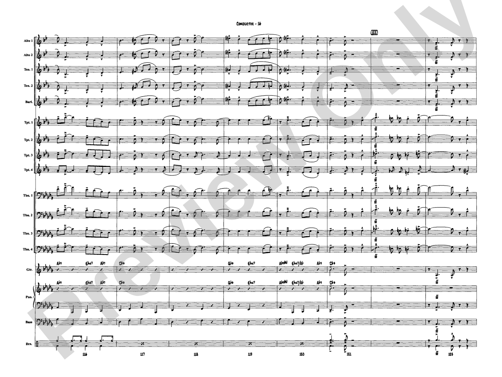 A Salute to Glenn Miller: Jazz Ensemble Conductor Score & Parts