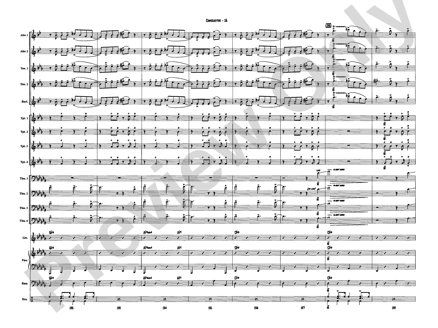 A Salute to Glenn Miller: Jazz Ensemble Conductor Score & Parts