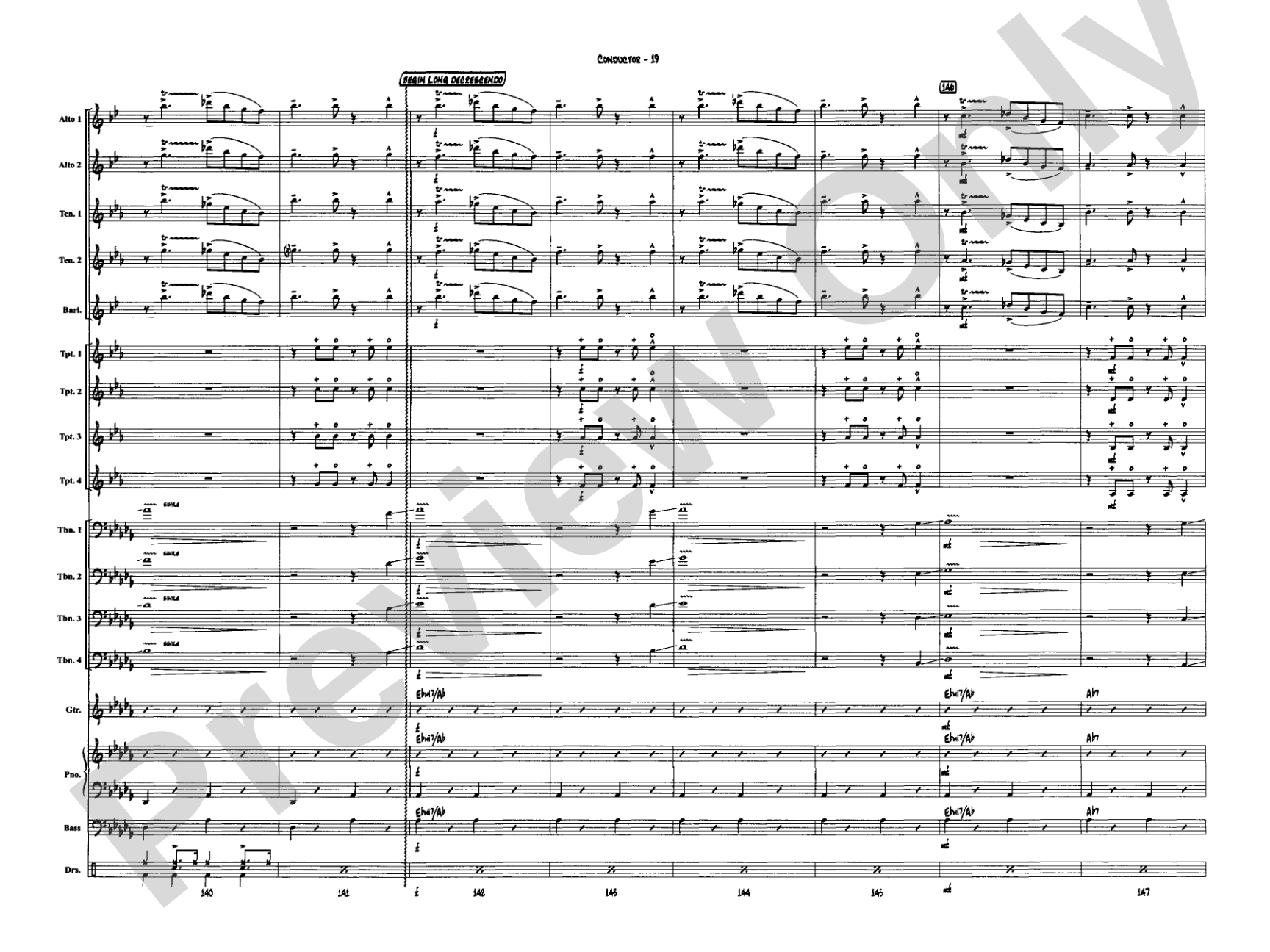 A Salute to Glenn Miller: Jazz Ensemble Conductor Score & Parts