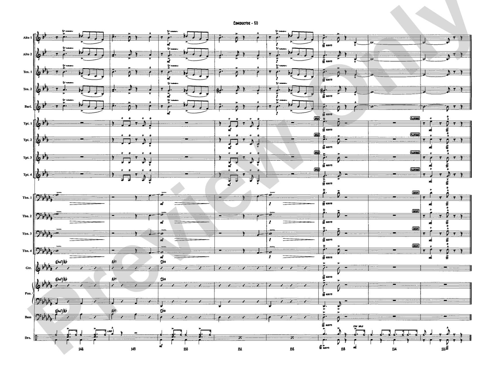 A Salute to Glenn Miller: Jazz Ensemble Conductor Score & Parts