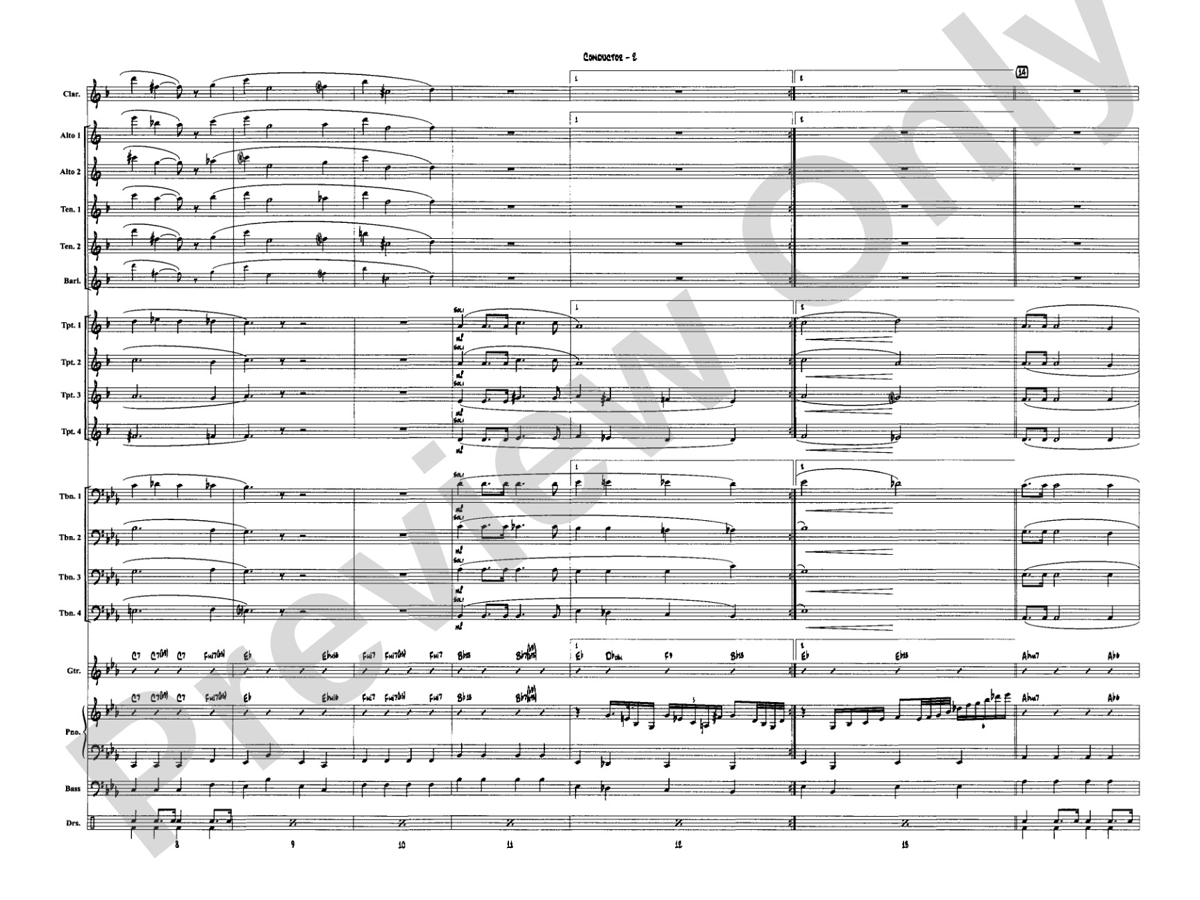 A Salute to Glenn Miller: Jazz Ensemble Conductor Score & Parts