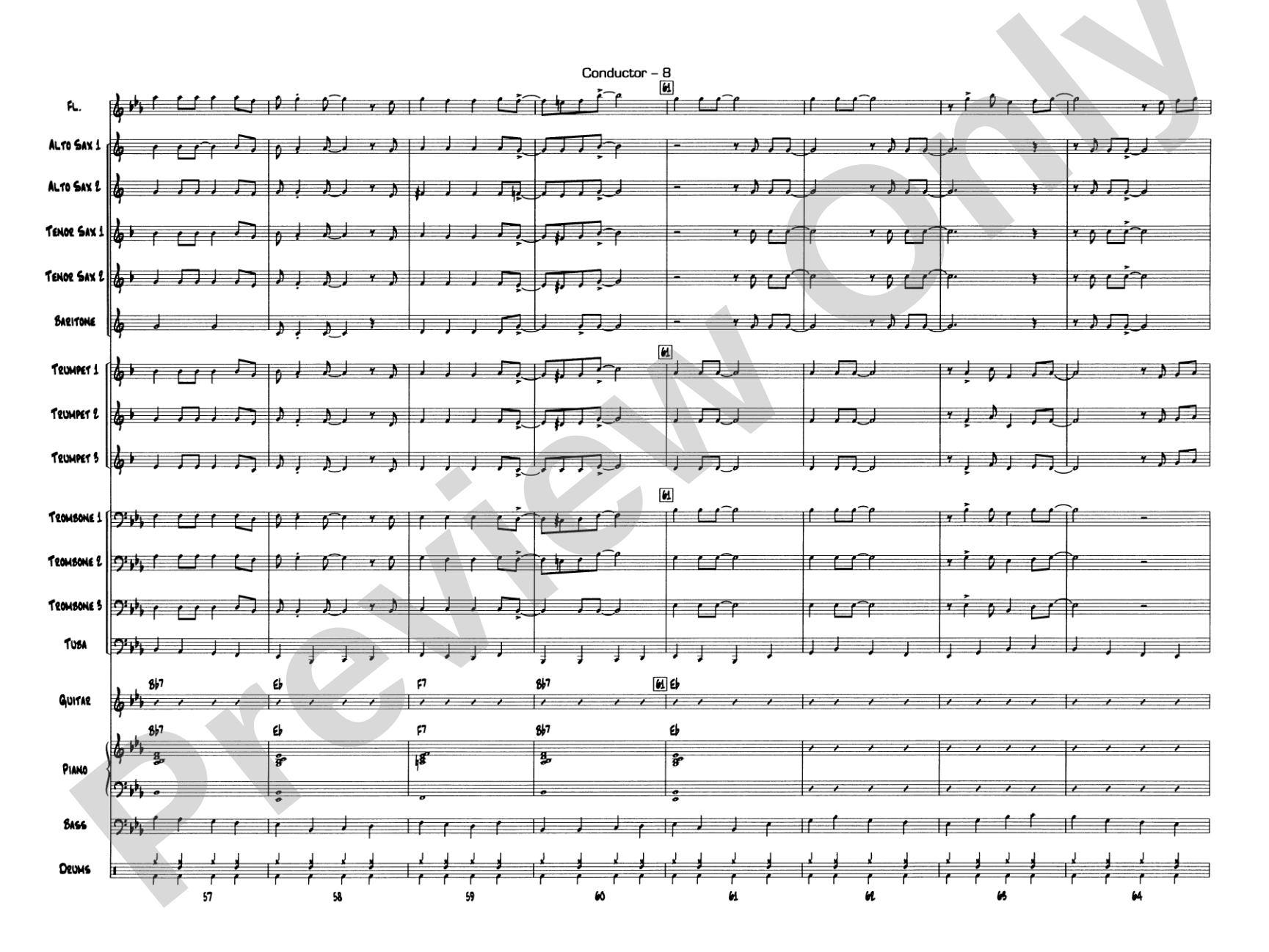 Jazzy Merry Christmas: Score