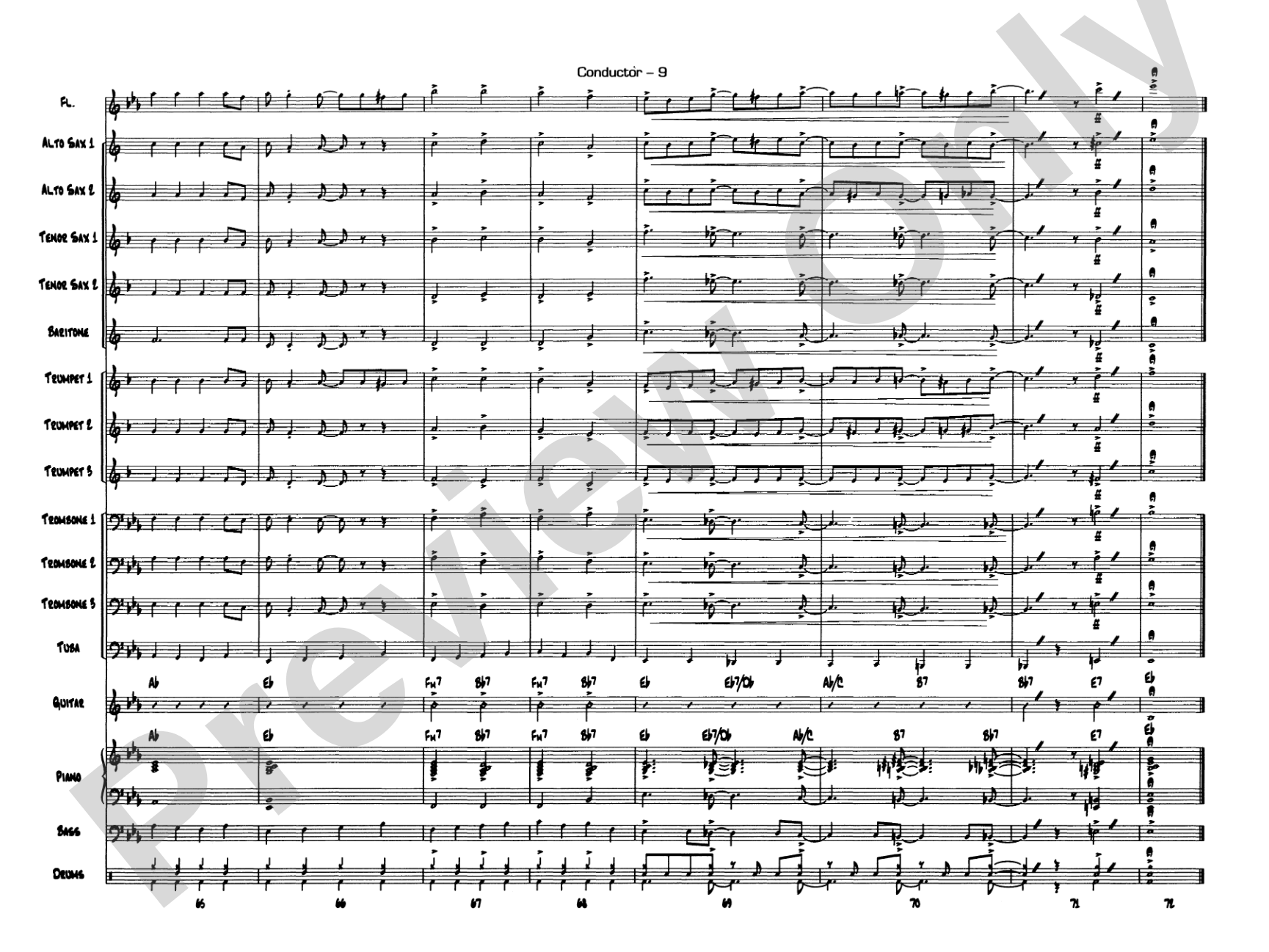 Jazzy Merry Christmas: Score