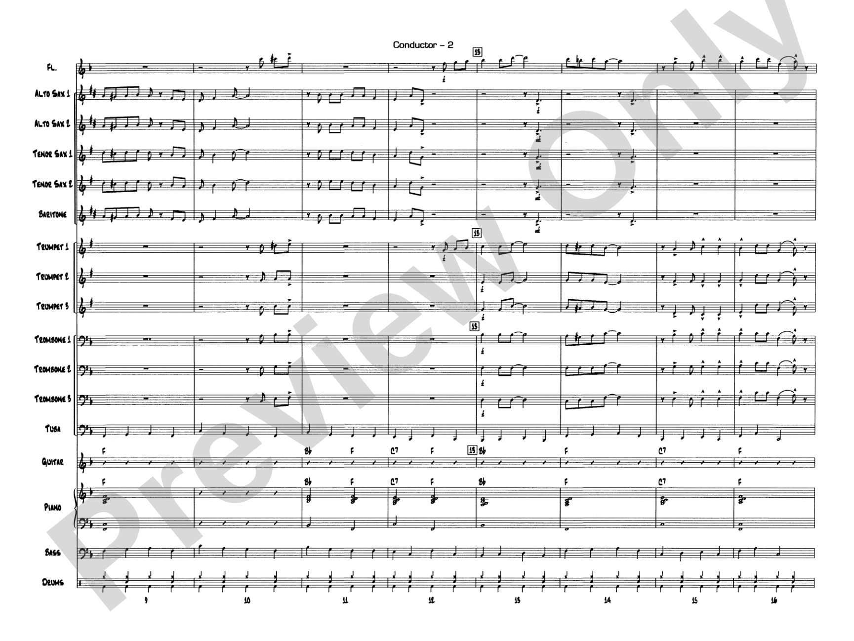 Jazzy Merry Christmas: Score