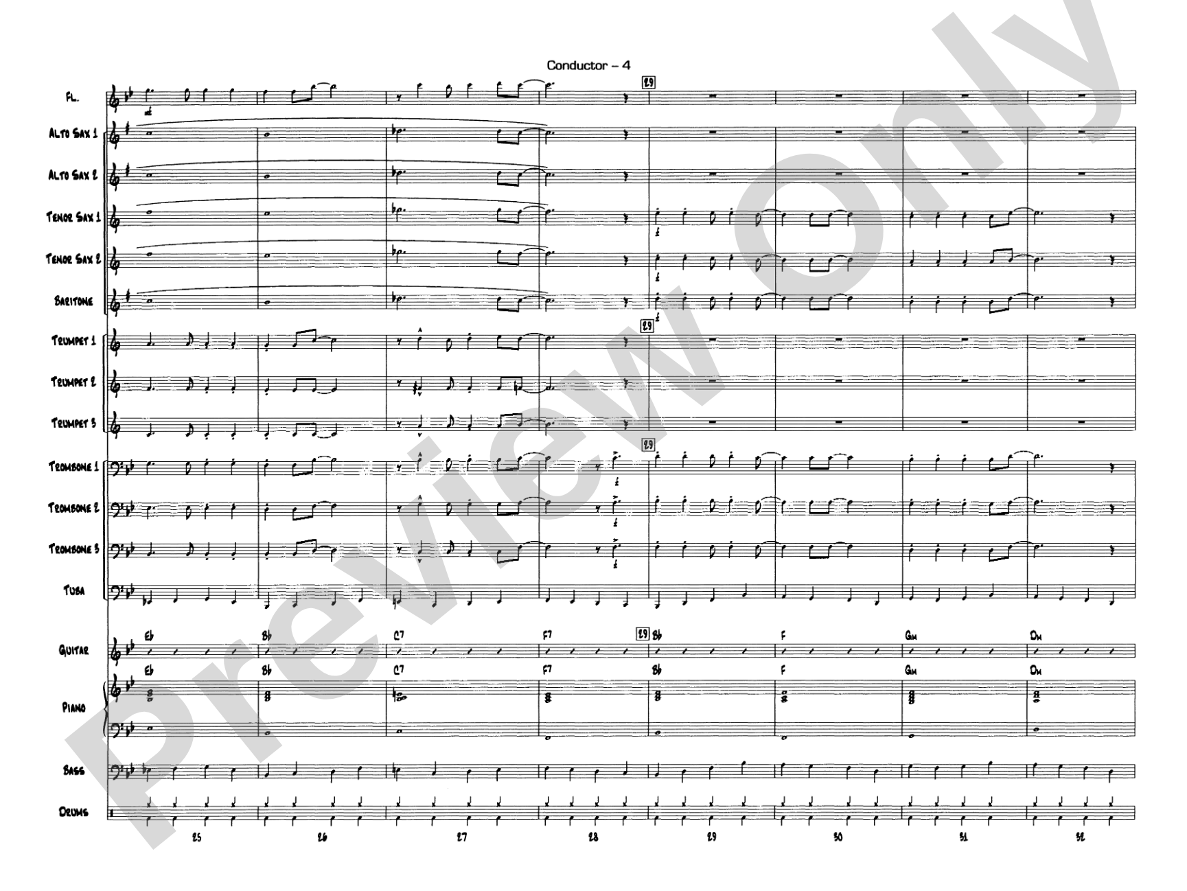 Jazzy Merry Christmas: Score