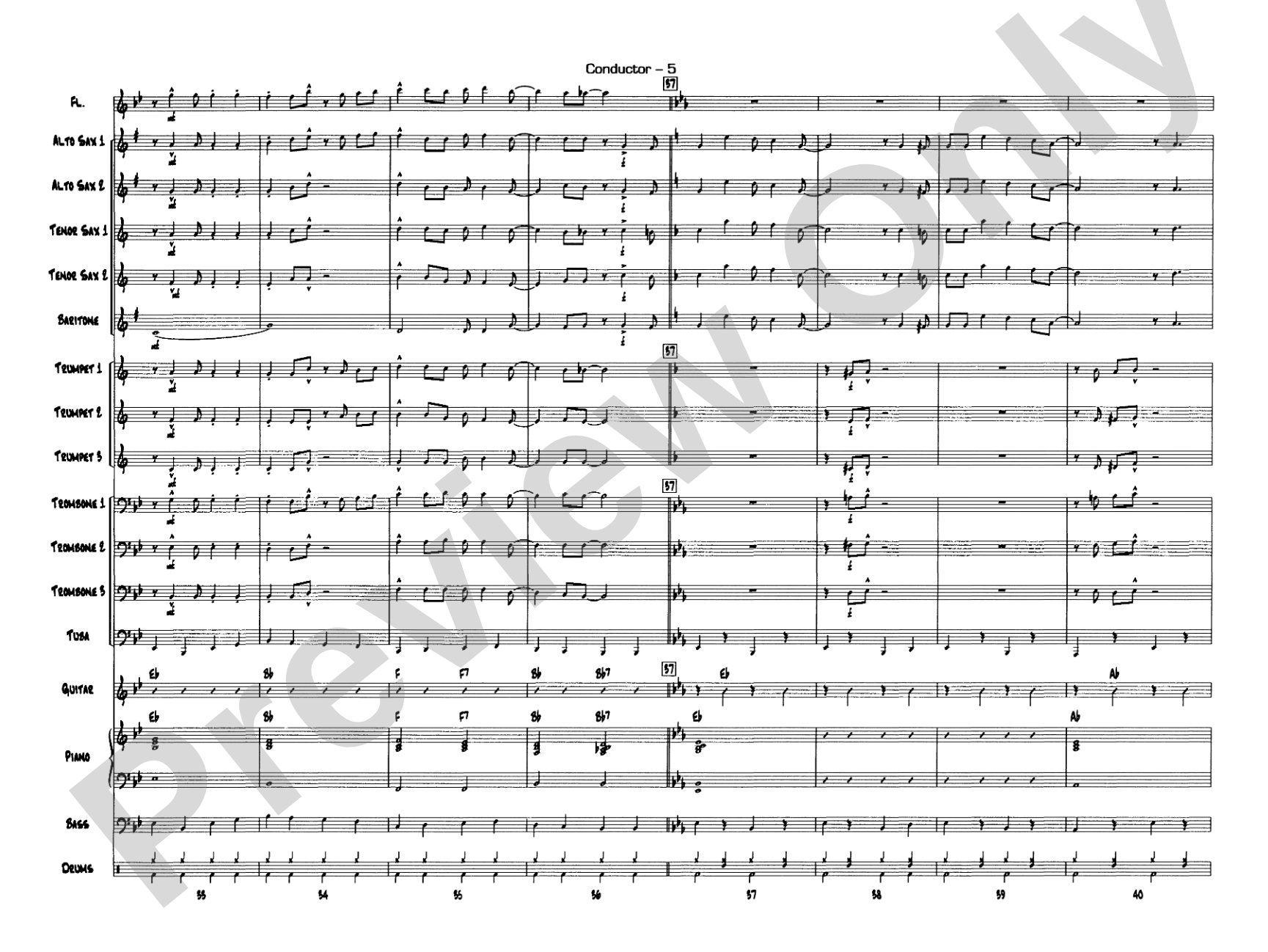 Jazzy Merry Christmas: Score