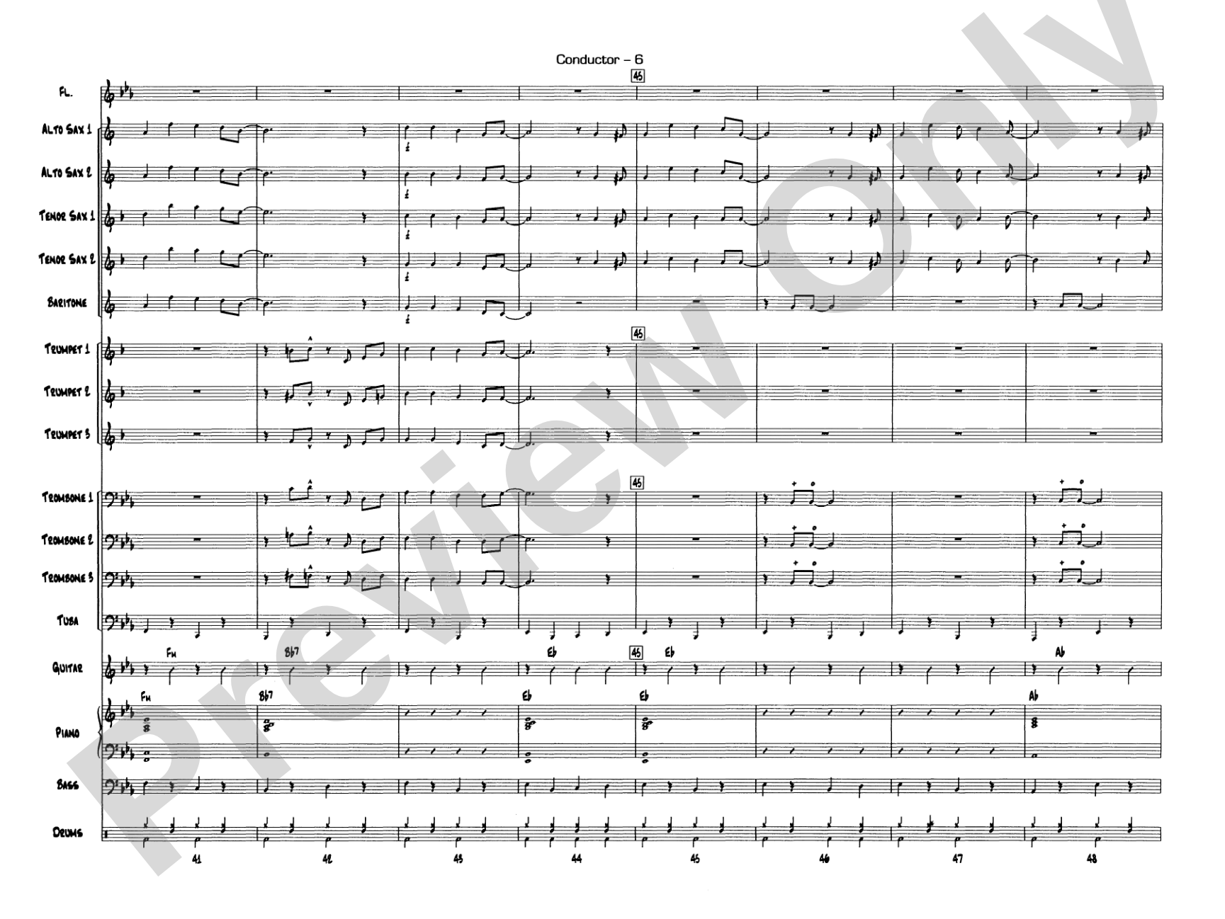 Jazzy Merry Christmas: Score