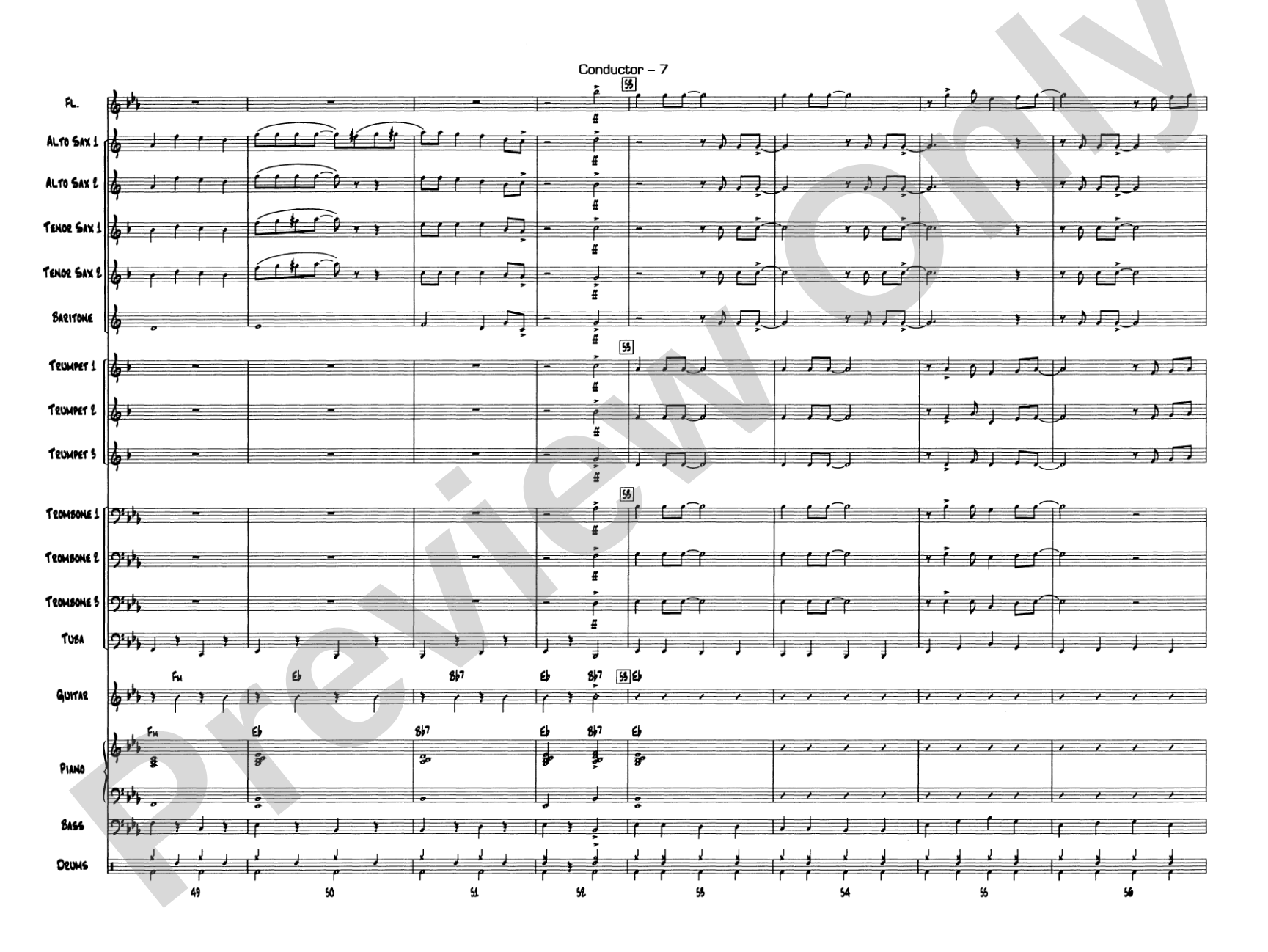 Jazzy Merry Christmas: Score